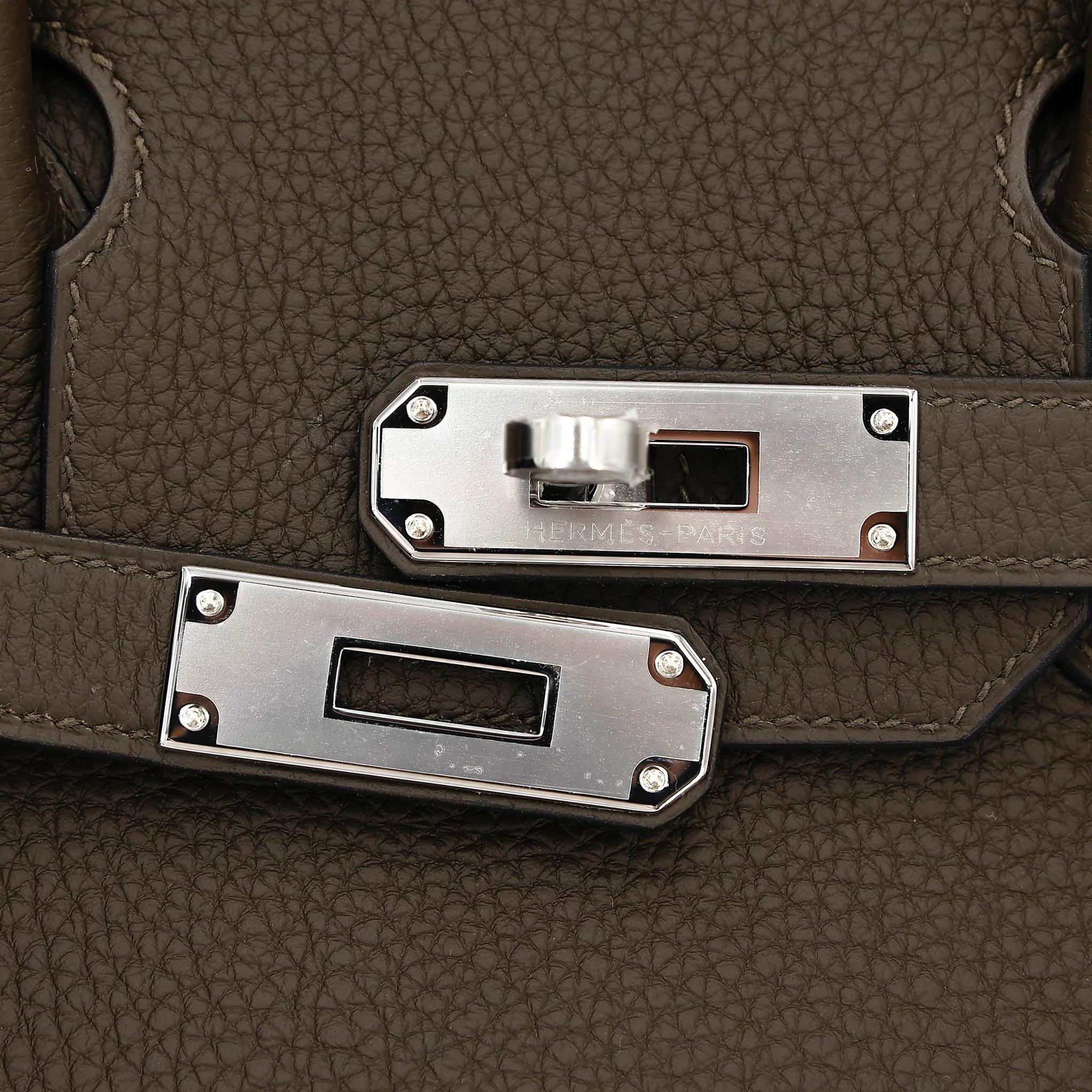 全新 HERMÈS 愛馬仕 Birkin 30 V8 Vert Loden 洛德綠 Togo小牛皮 銀扣 G刻 2026年 - 8