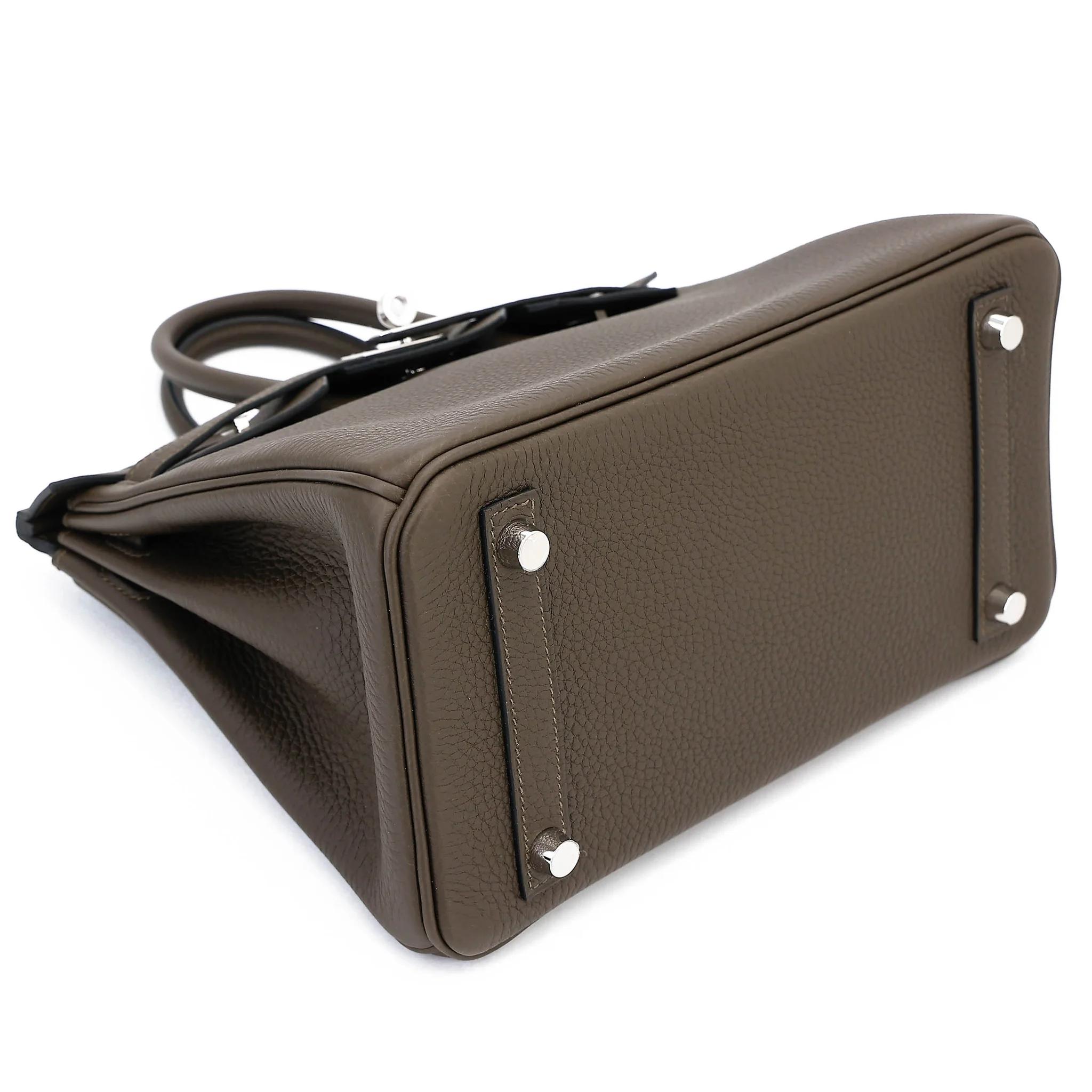 Brand New ( Rank N ) HERMÈS Birkin 25 Vert Loden (V8) Togo Palladium hardware G (2026) - 5