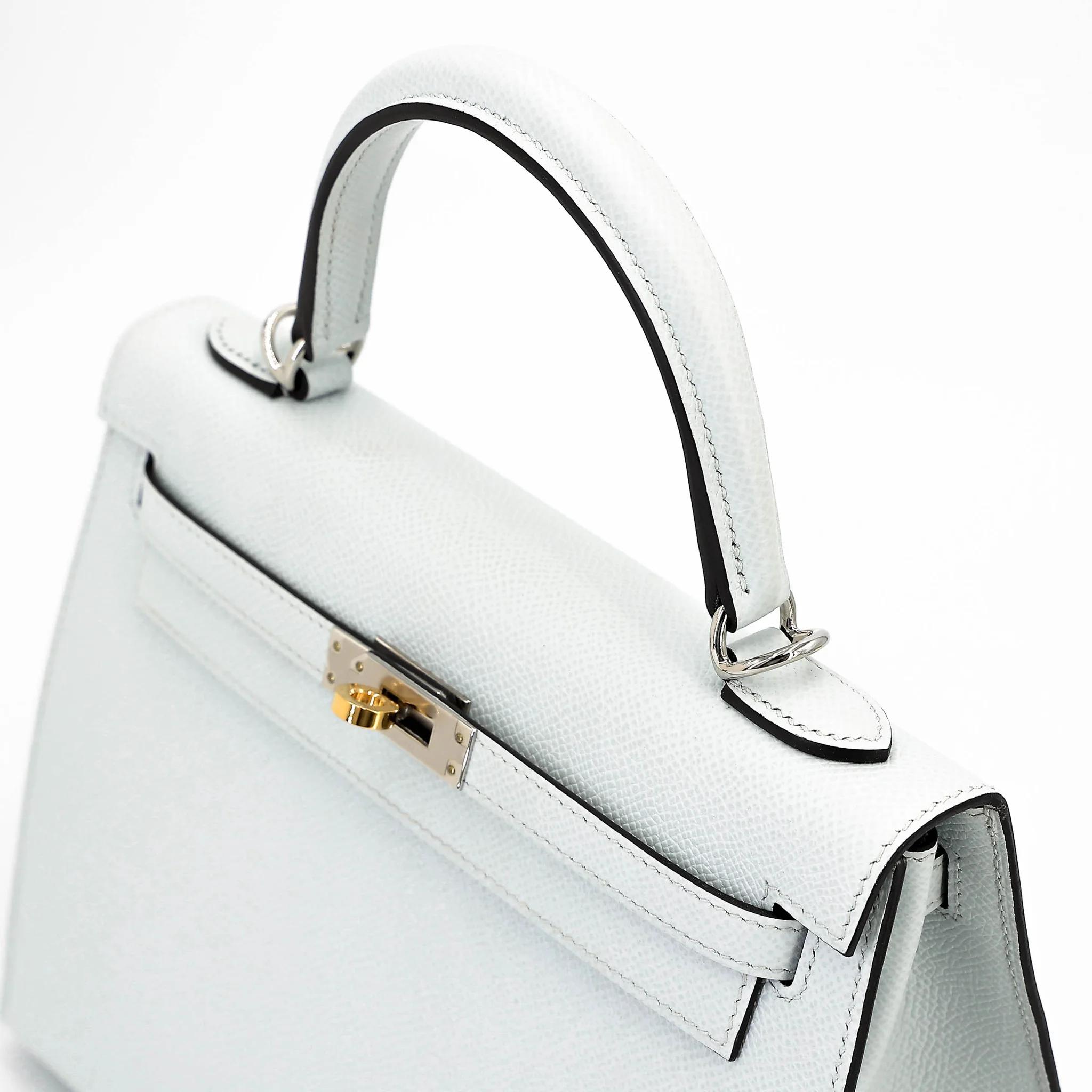 ランク SA HERMÈS エルメス ケリー25 セリエ グリプラチナ (N4) エプソン エレクトラム金具 W刻印 (2024) - 3