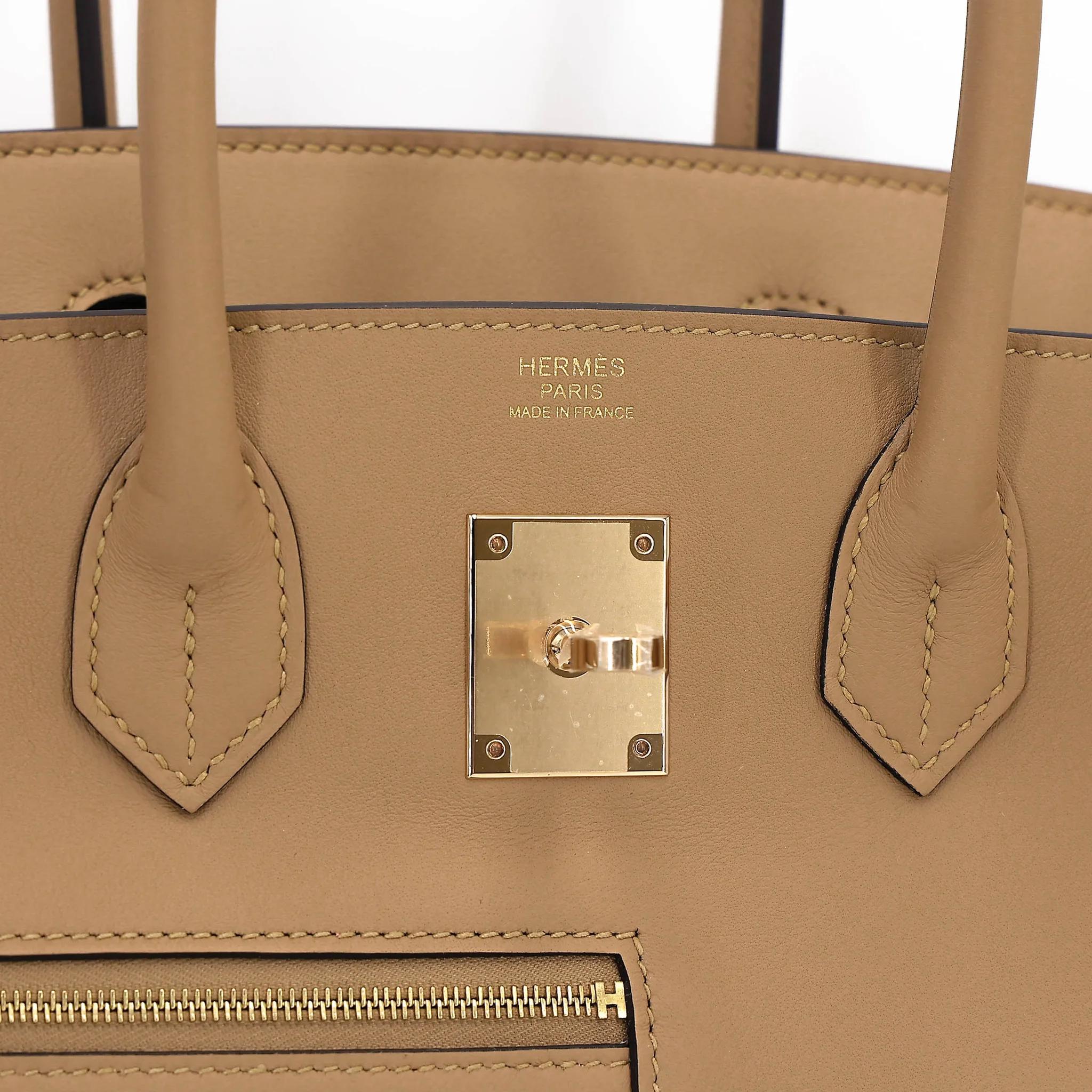 Brand New ( Rank N ) HERMÈS Limited Edition Birkin 30 Colormatic Poussiere (1C) Swift Permabrass hardware K (2025) - 16