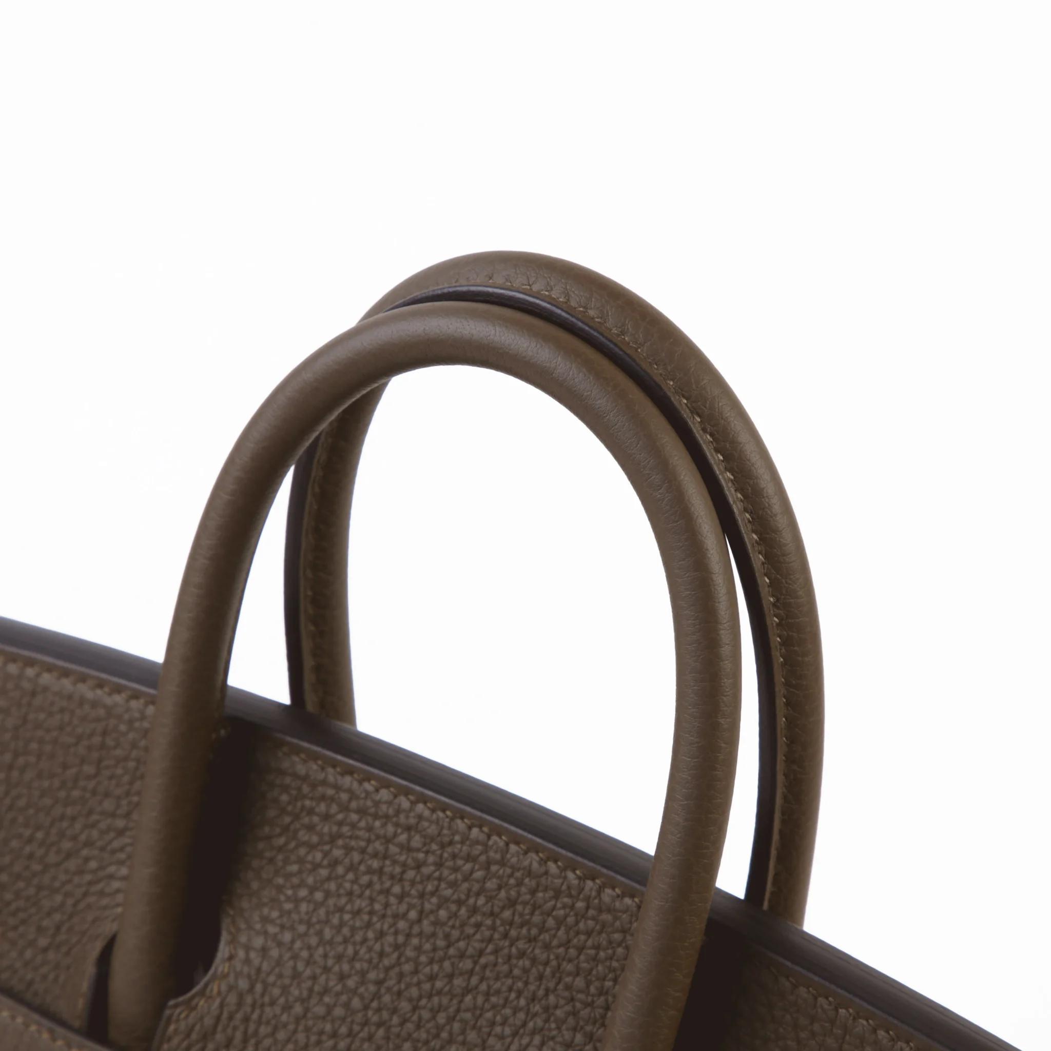 Brand New ( Rank N ) HERMÈS Birkin 25 Vert Loden (V8) Togo Permabrass hardware G (2026) - 3