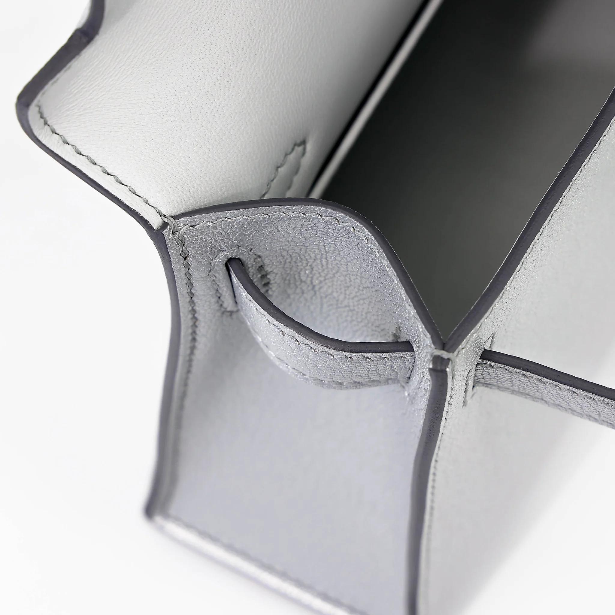 ランク N 新品 HERMÈS エルメス ミニケリー2 アルジャン (05) シェーブル シルバー金具 G刻印 (2026) - 16
