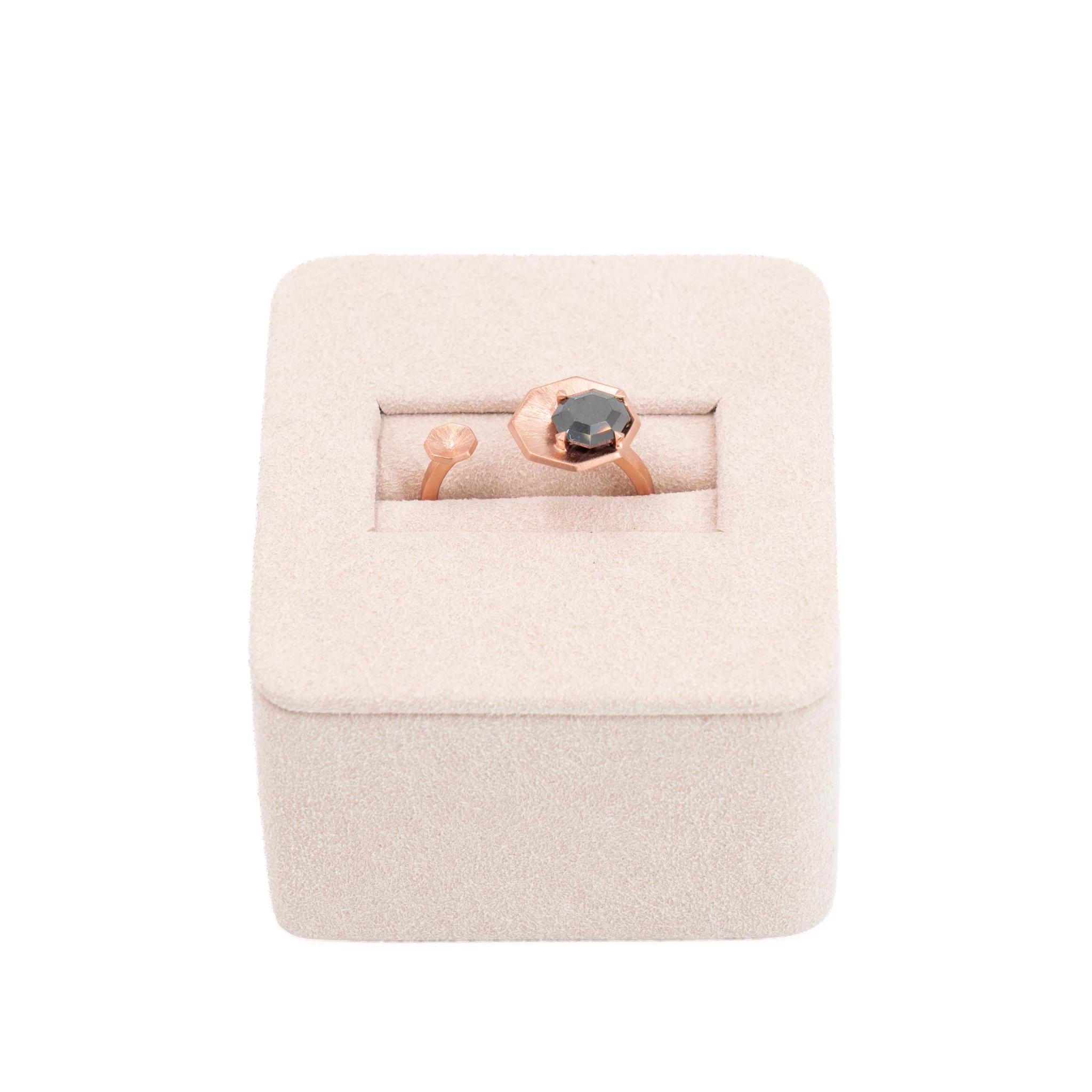 Brand New ( Rank N ) Mira MIRA NOIR LUNAR ECLIPSE Ring Black 18K Rose Gold - 4
