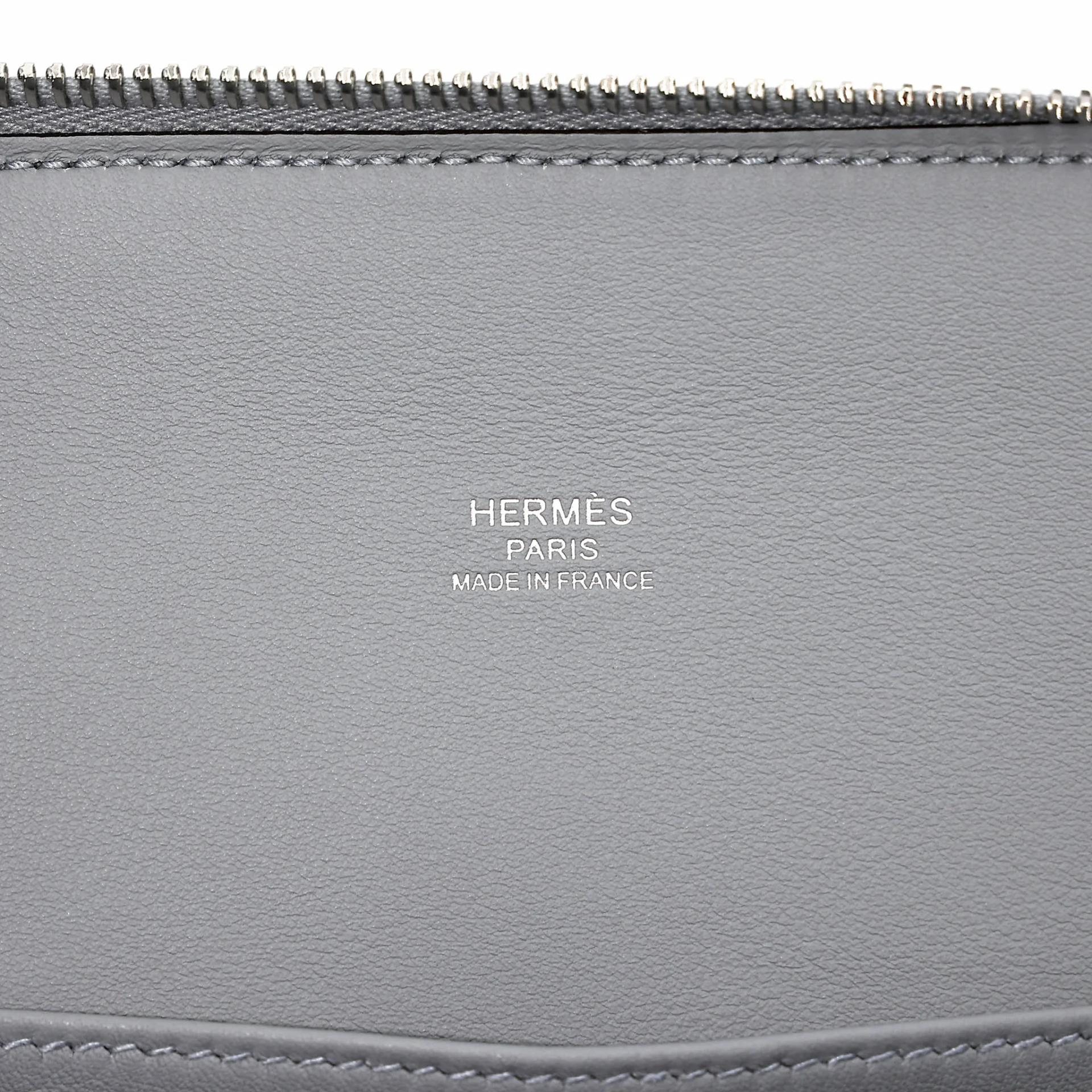 Brand New ( Rank N ) HERMÈS Bolide 25 Gris Pantin (P0) Epsom Palladium hardware K (2025) - 12