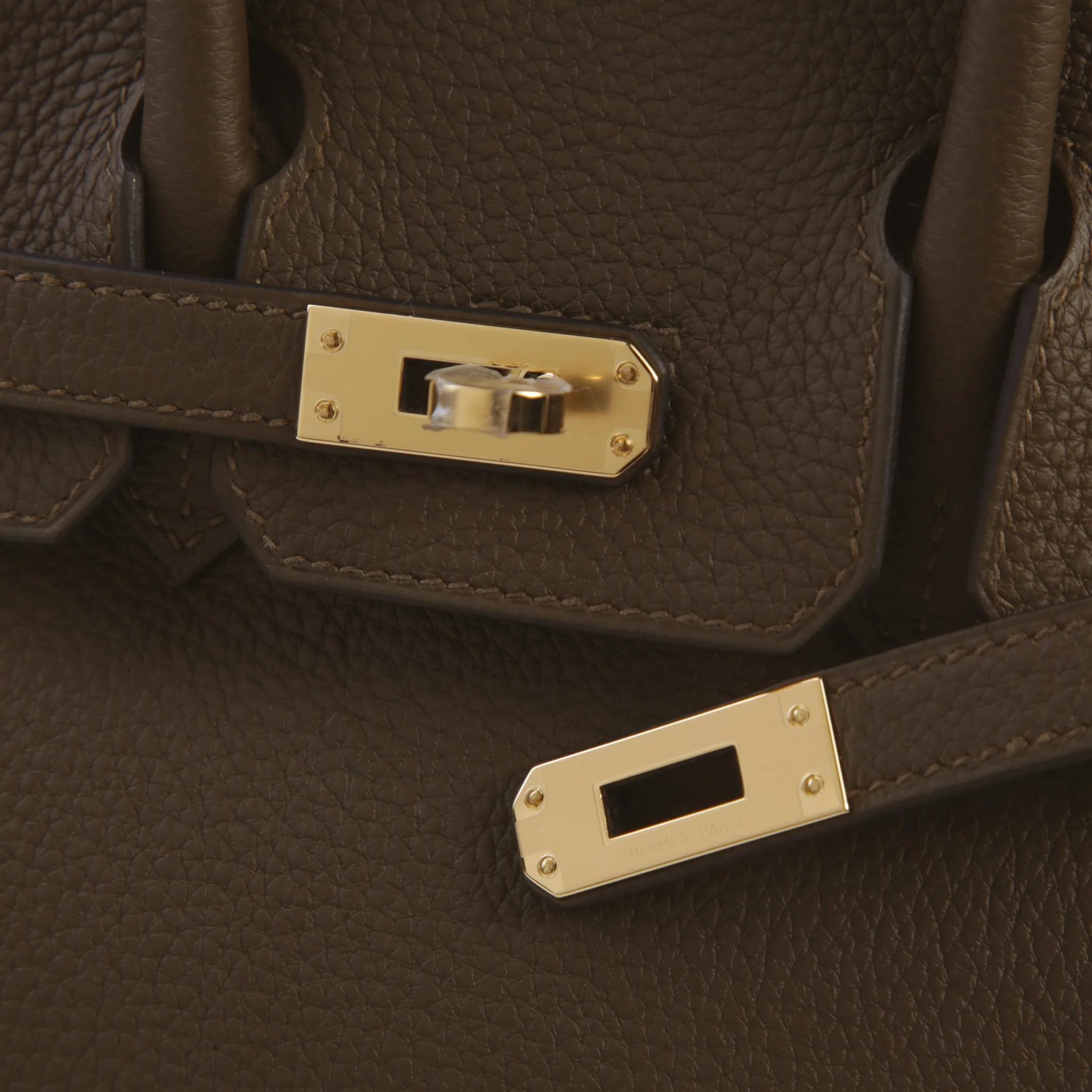 Brand New ( Rank N ) HERMÈS Birkin 25 Vert Loden (V8) Togo Permabrass hardware G (2026) - 8