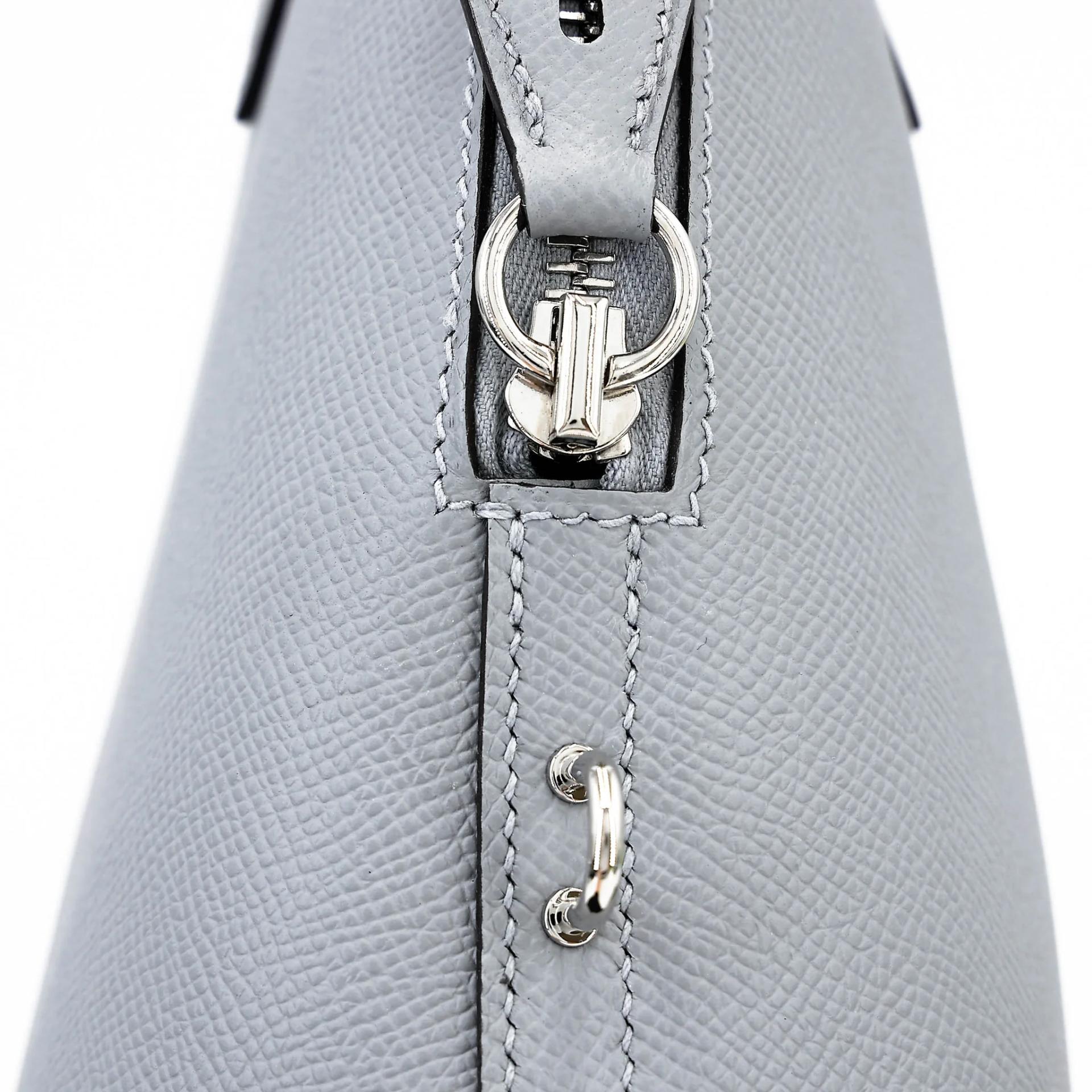 Brand New ( Rank N ) HERMÈS Bolide 25 Gris Pantin (P0) Epsom Palladium hardware K (2025) - 9