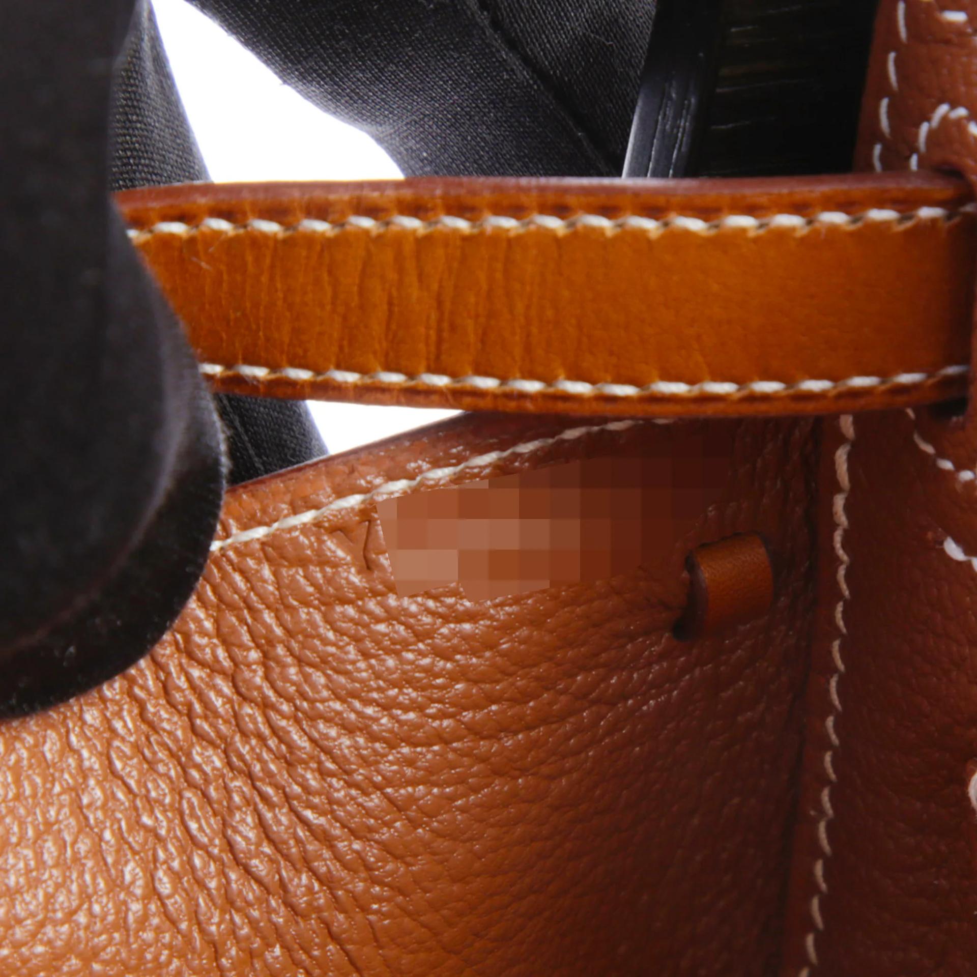 Excellent ( Rank SA ) HERMÈS Limited Edition Kelly Wood 22 Black (89) Barenia Palladium hardware Y (2020) - 15