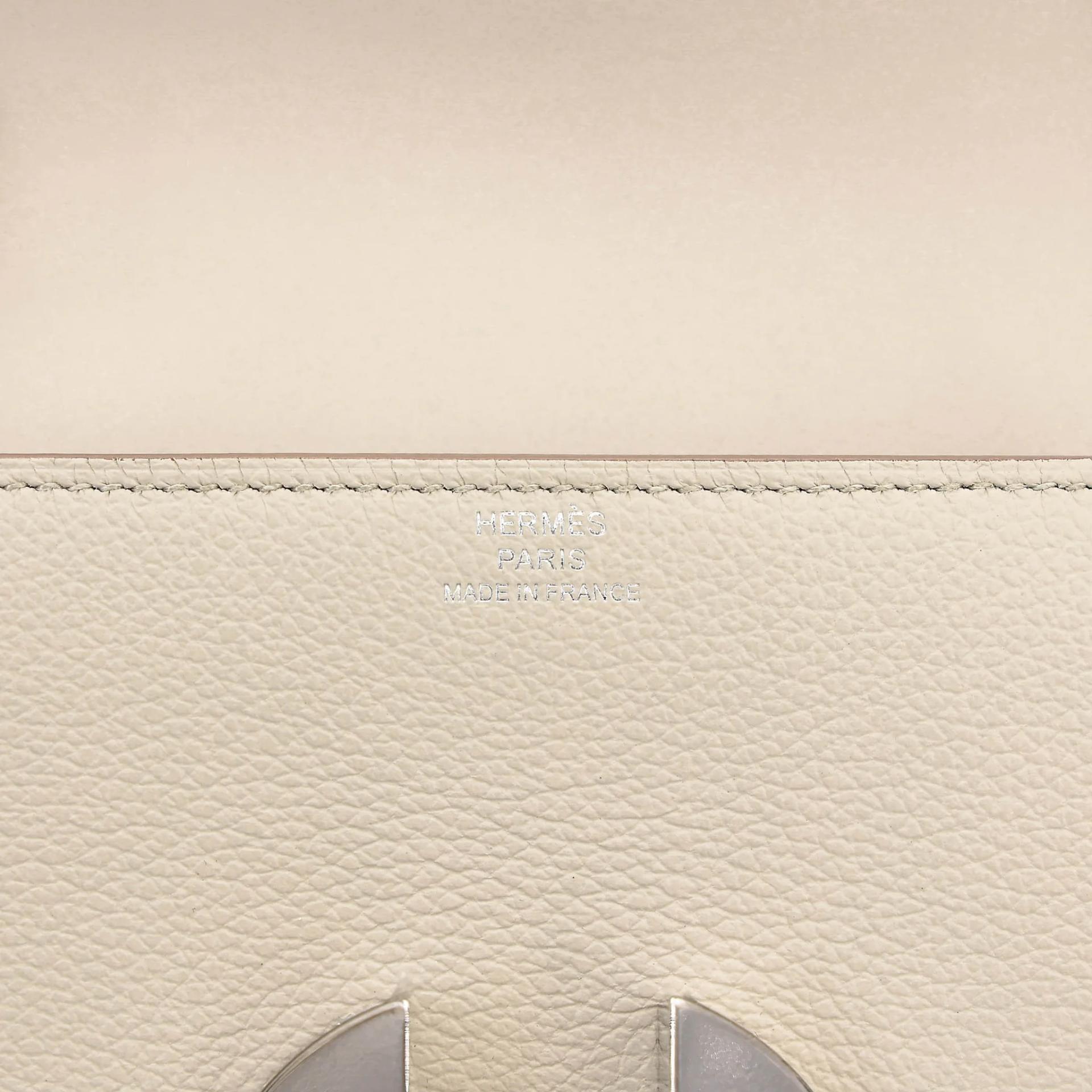 ランク NS 未使用品 HERMÈS エルメス 2002 スリム 財布 ベトン (8L) エバーカラー シルバー金具 D刻印 (2019) - 12