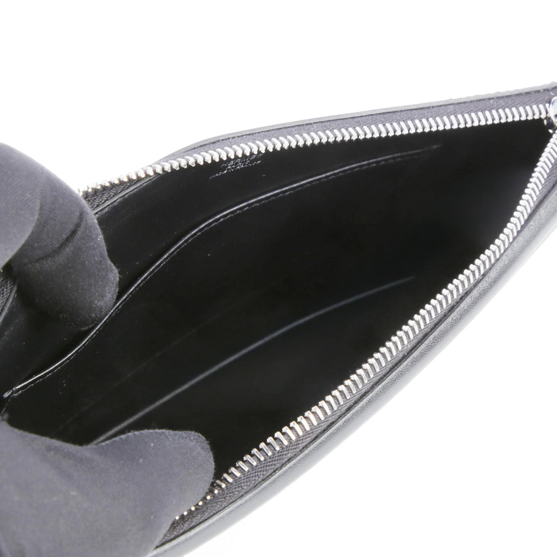 Unused ( Rank NS ) HERMÈS Cadenas Black (89) Tadelakt Palladium hardware U (2022) - 10