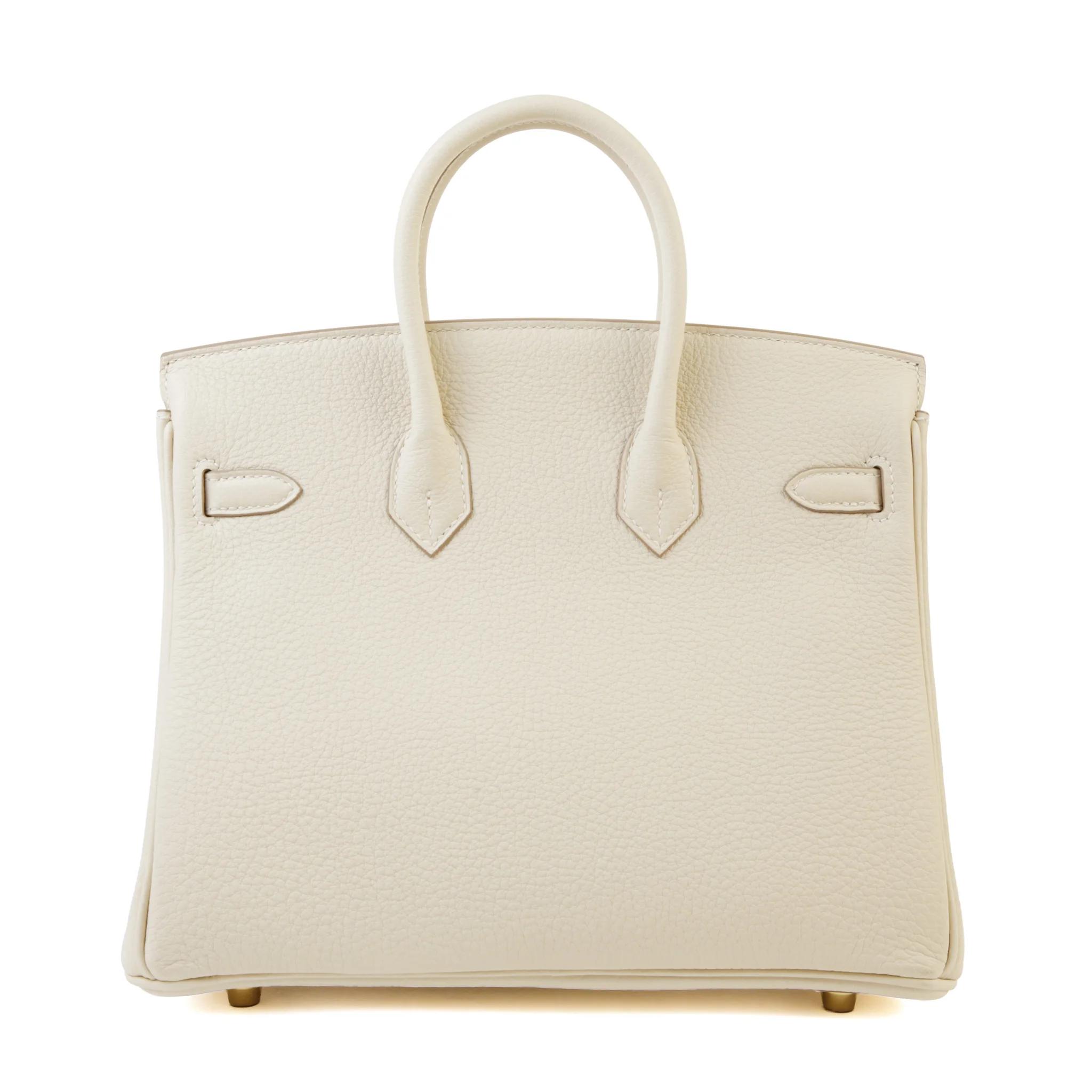 Birkin 25 10 奶昔白 Craie