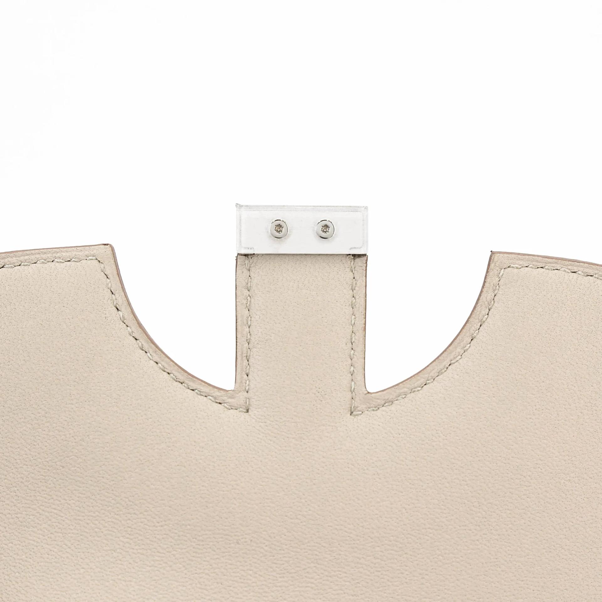 ランク NS 未使用品 HERMÈS エルメス 2002 スリム 財布 ベトン (8L) エバーカラー シルバー金具 D刻印 (2019) - 10