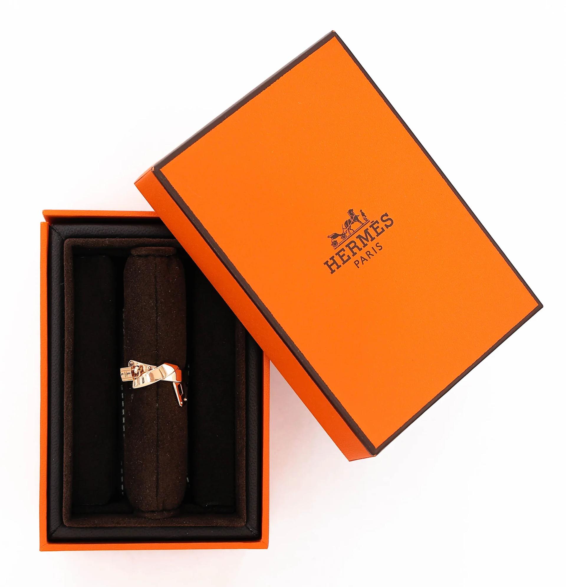 ランク N 新品 HERMÈS エルメス ケリー ガヴロッシュ リング K18ピンクゴールド 不明 - 8