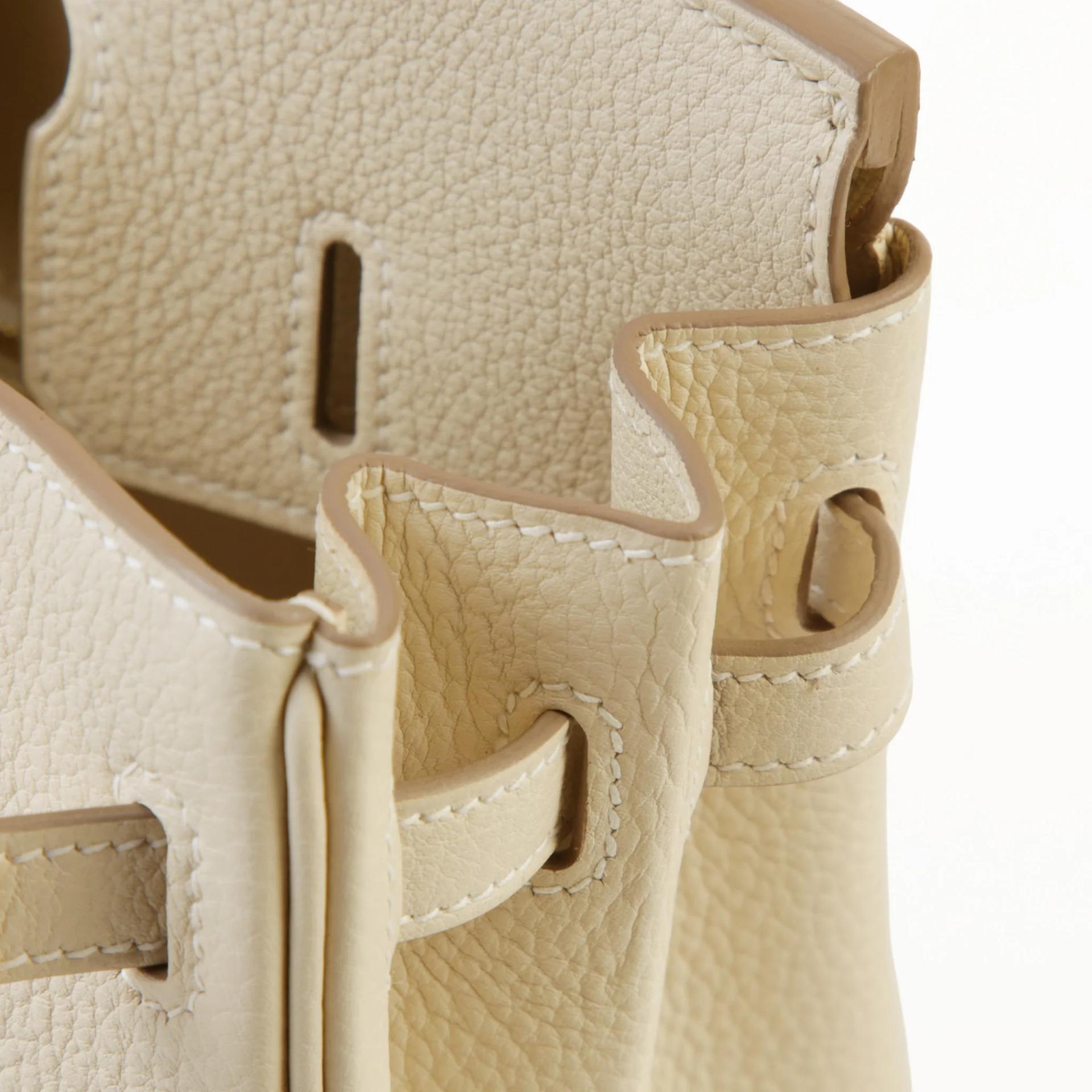 Unused ( Rank NS ) HERMÈS Birkin 25 Craie (10) Togo Gold hardware K (2025) - 11