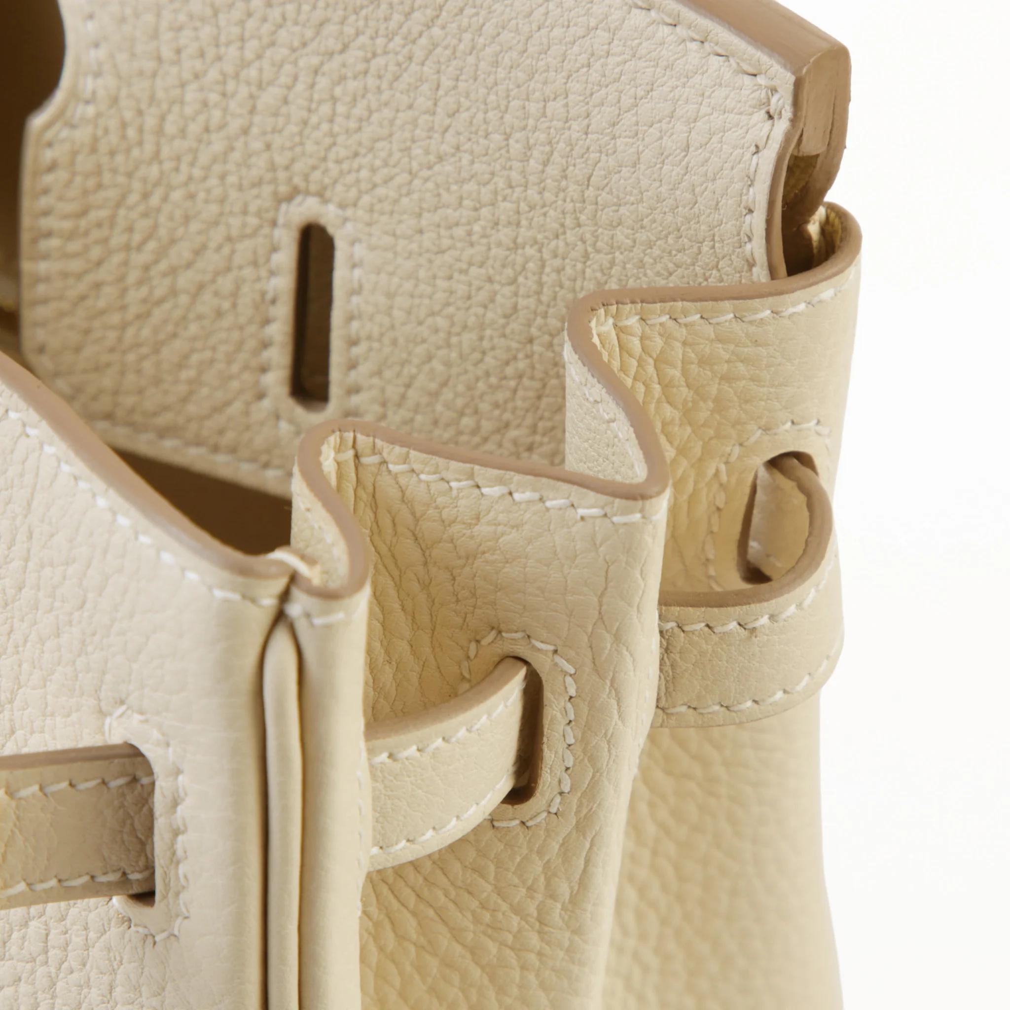 全新 HERMÈS 愛馬仕 Birkin 25 10 奶昔白 Craie Togo小牛皮 金扣 K刻 2025年 - 11
