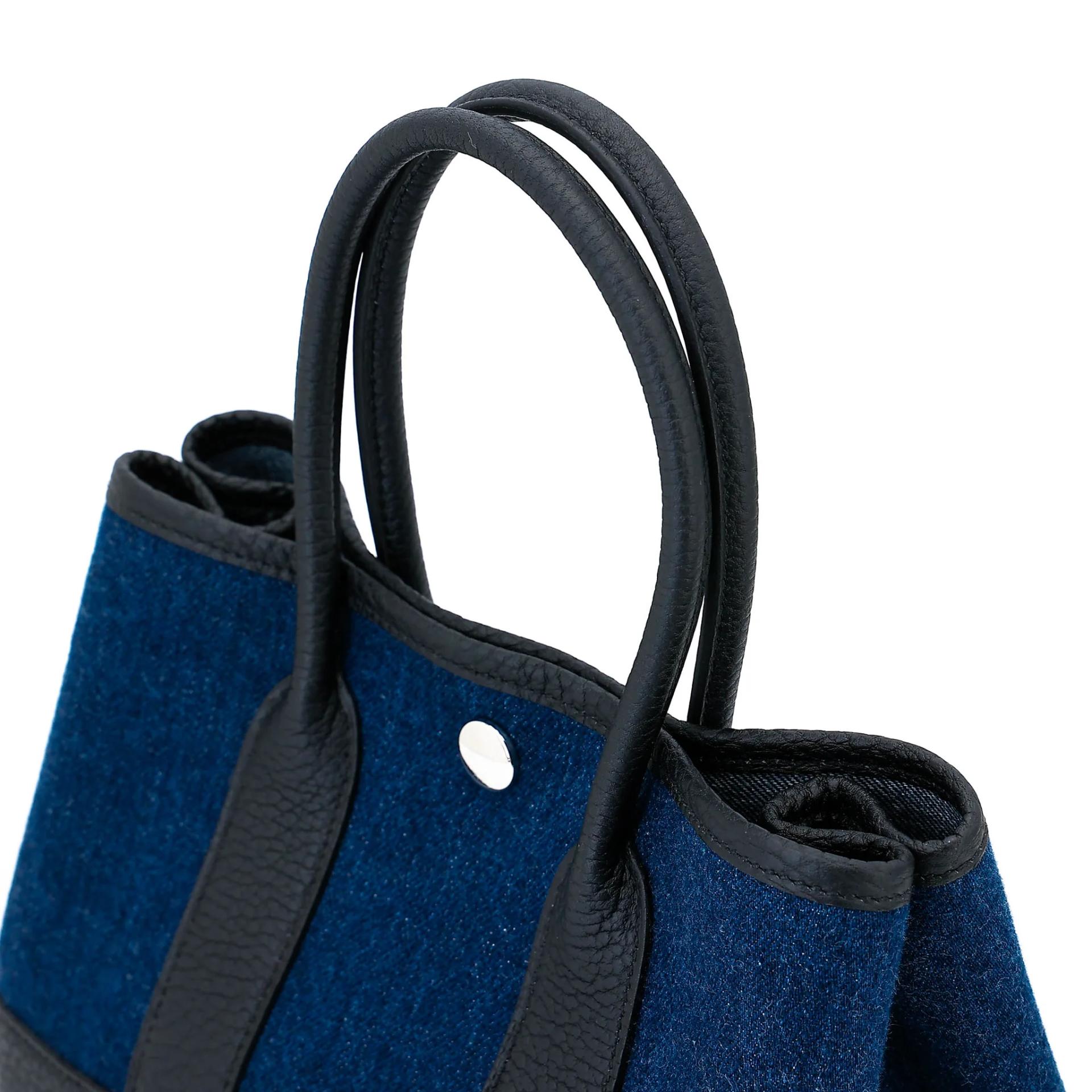 ランク N 新品 HERMÈS エルメス ネオガーデンパーティ デニム ブラック (89) デニム ネゴンダ シルバー金具 K刻印 (2025) - 3