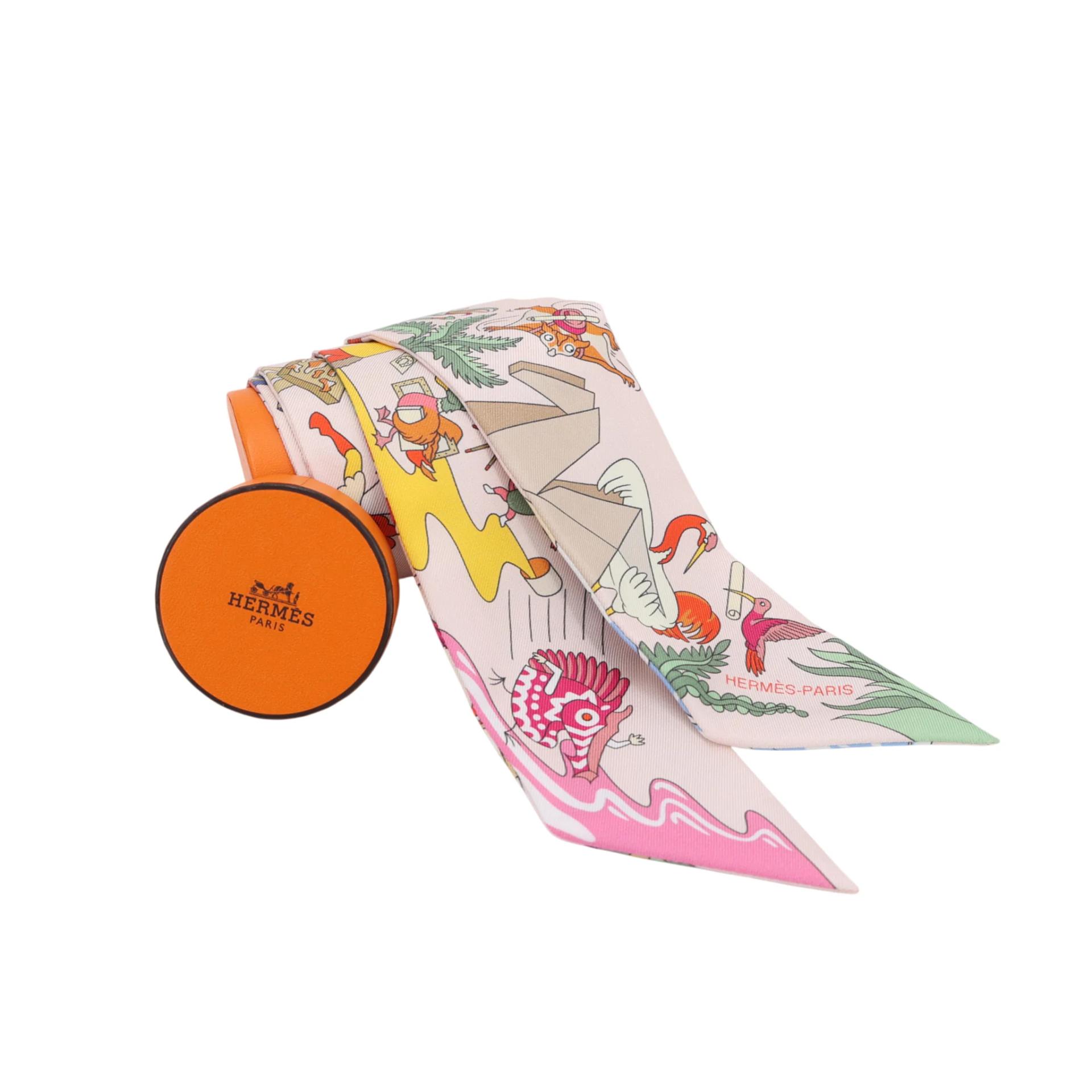 ランク N 新品 HERMÈS エルメス ツイリー アカデミア イピカ マルチカラー シルク - 4