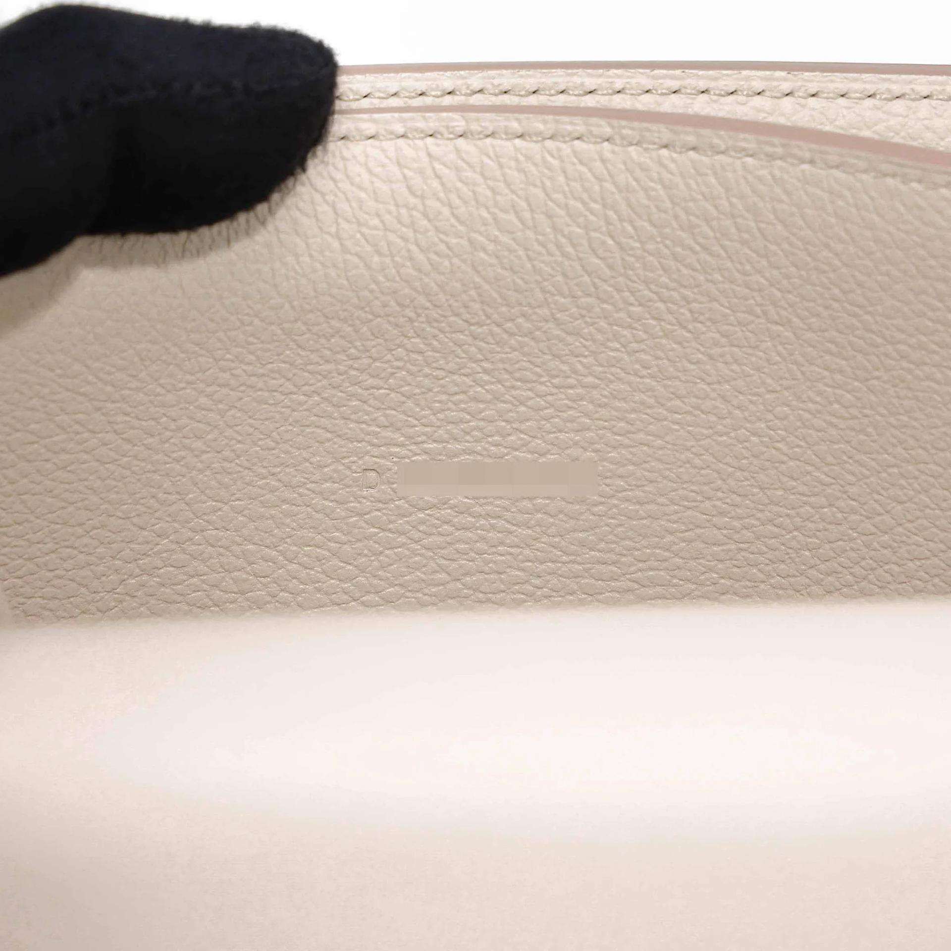ランク NS 未使用品 HERMÈS エルメス 2002 スリム 財布 ベトン (8L) エバーカラー シルバー金具 D刻印 (2019) - 13