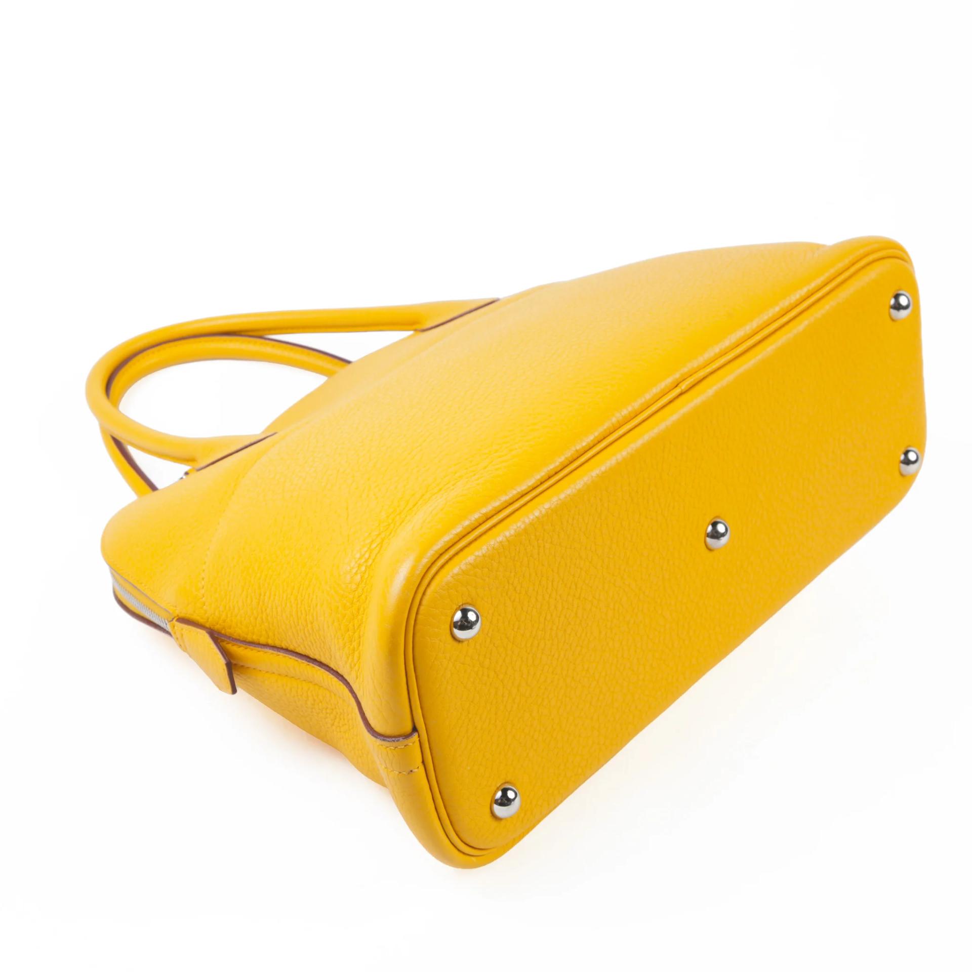 Very Good ( Rank A) HERMÈS Bolide 31 Soleil (9H) Clemence Palladium hardware Square M (2009) - 6