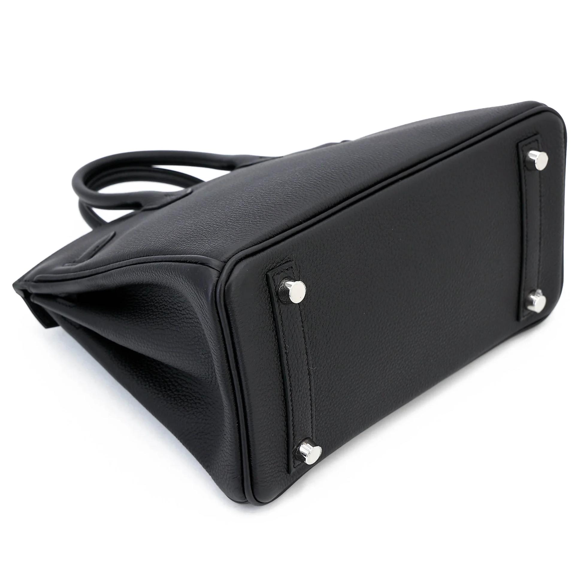 Brand New ( Rank N ) HERMÈS Birkin 25 Noir (89) Togo Palladium hardware G (2026) - 7