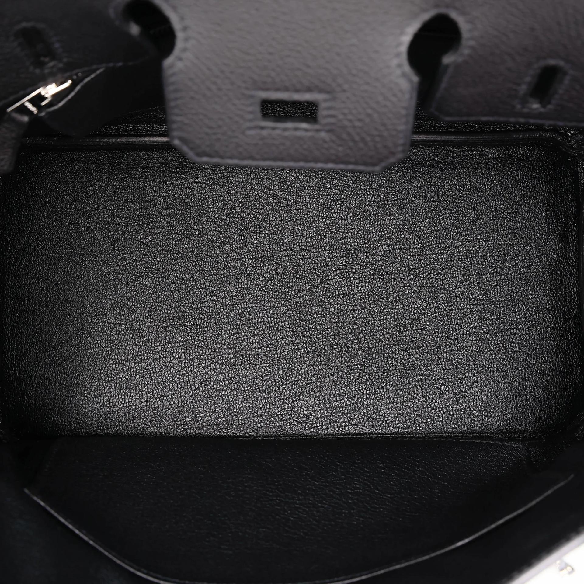 Brand New ( Rank N ) HERMÈS Birkin 25 Noir (89) Togo Palladium hardware G (2026) - 15