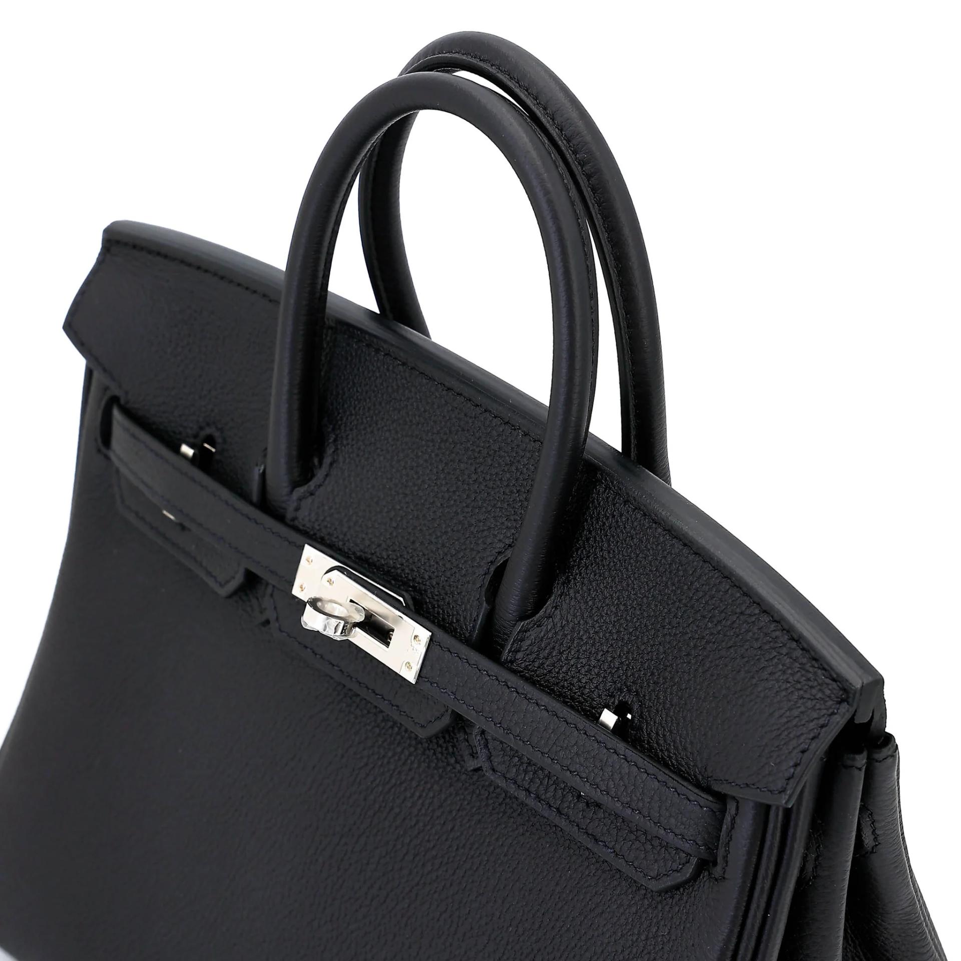 Brand New ( Rank N ) HERMÈS Birkin 25 Noir (89) Togo Palladium hardware G (2026) - 3