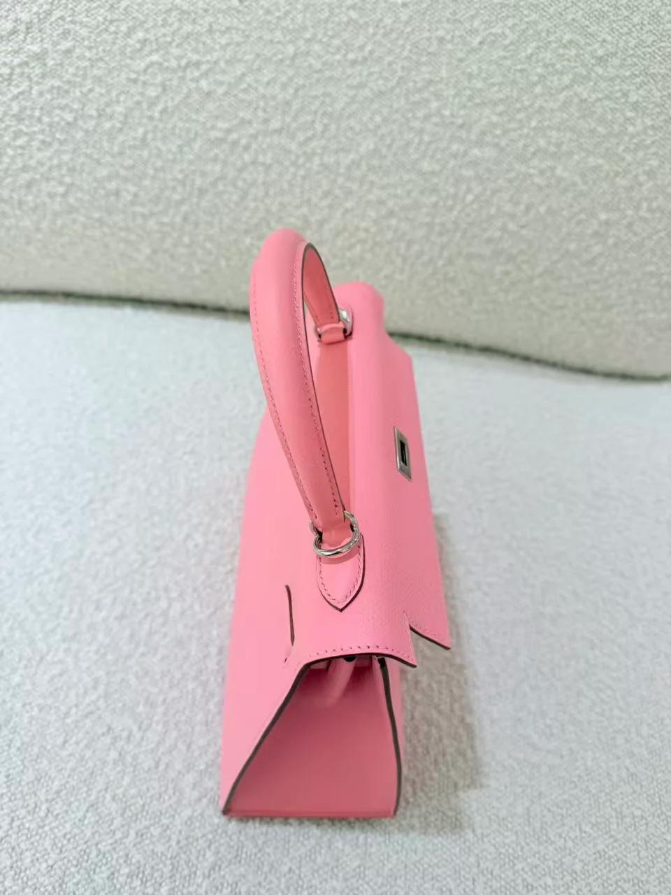 ランク SA HERMÈS エルメス ケリー25 セリエ ローズコンフェッティ (1Q) エプソン シルバー金具 X刻印 (2016) - 16