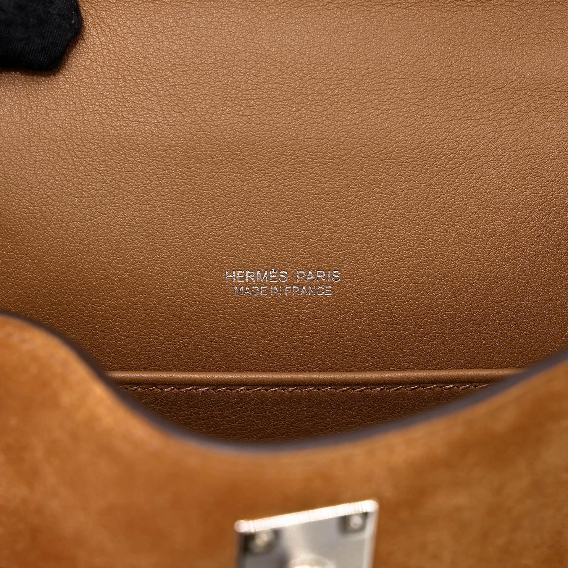 Unused ( Rank NS ) HERMÈS Limited Edition Mini Kelly II Teddy Alezan (3G) Swift Grizzly Palladium hardware W (2024) - 14