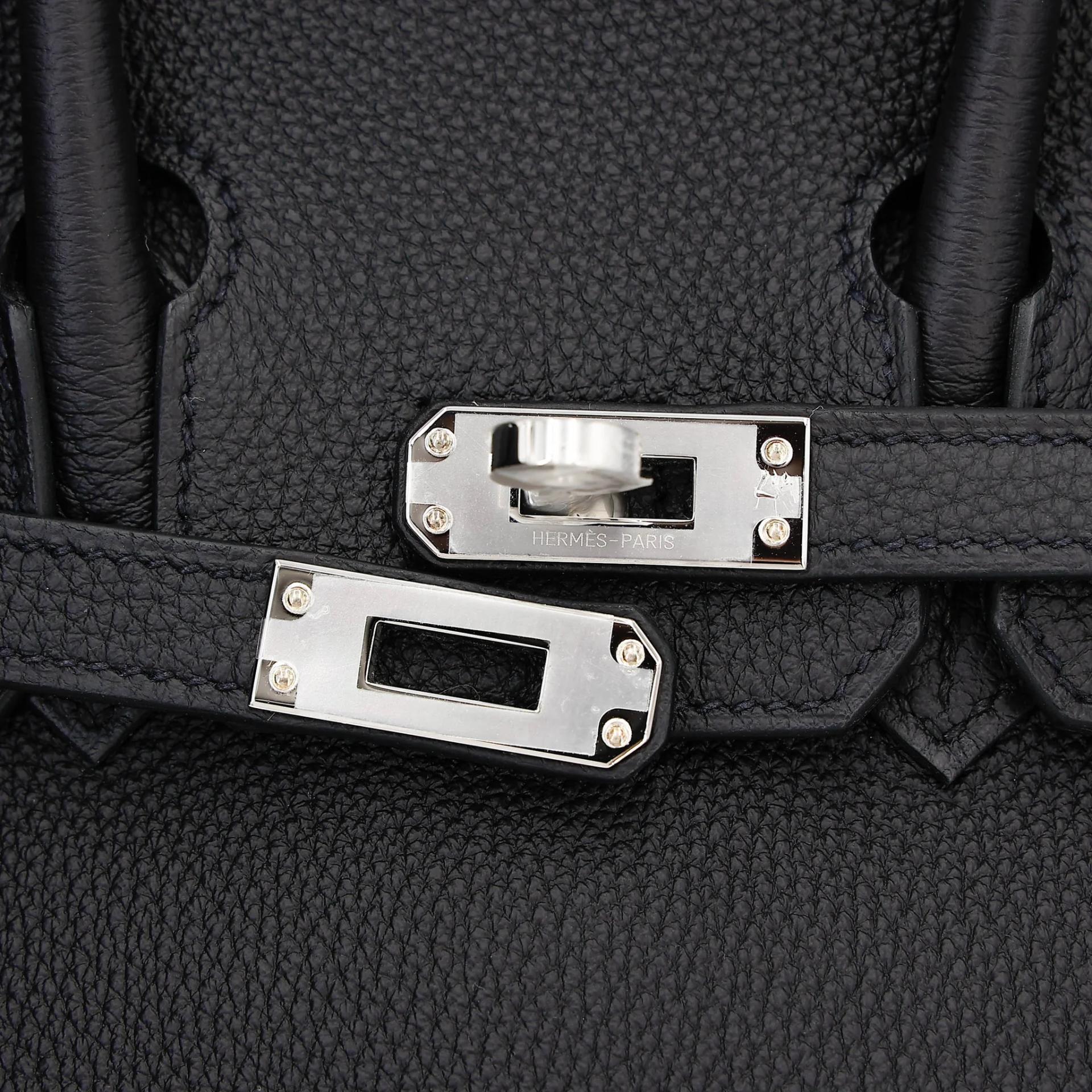 Brand New ( Rank N ) HERMÈS Birkin 25 Noir (89) Togo Palladium hardware G (2026) - 8