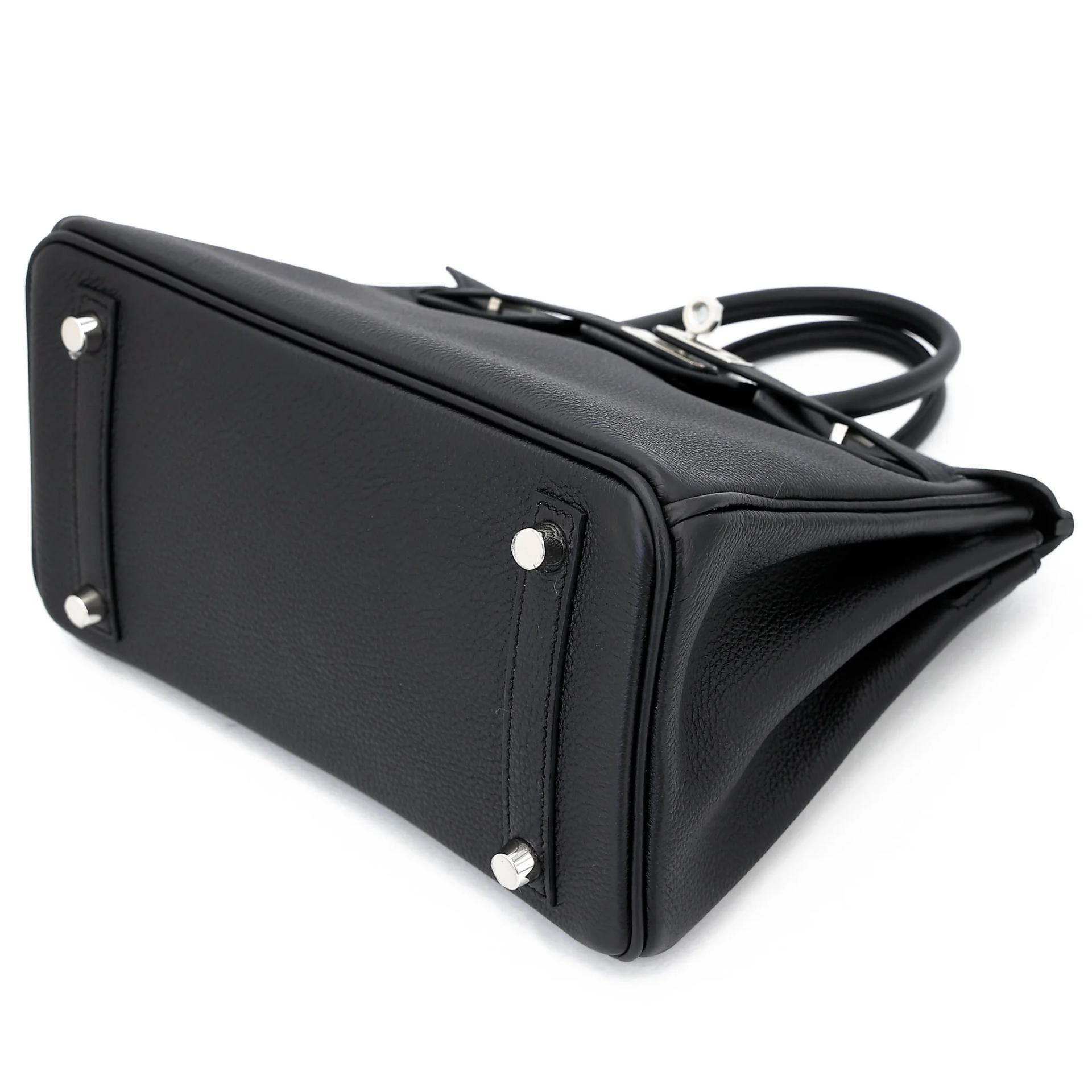 Brand New ( Rank N ) HERMÈS Birkin 25 Noir (89) Togo Palladium hardware G (2026) - 5