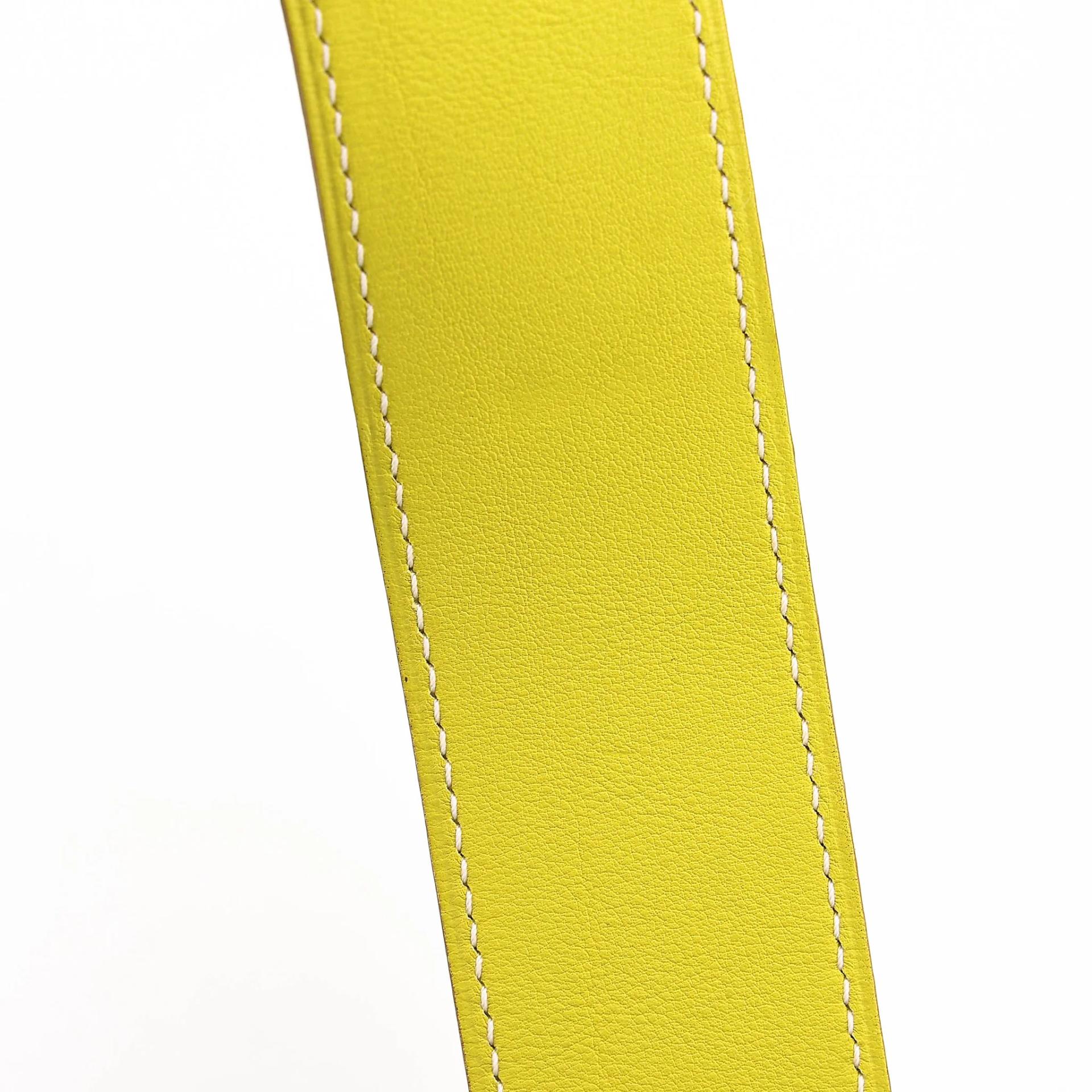Excellent ( Rank SA ) HERMÈS Kelly Lakis 32 Lime (9R) Swift Palladium hardware Square O (2011) - 32