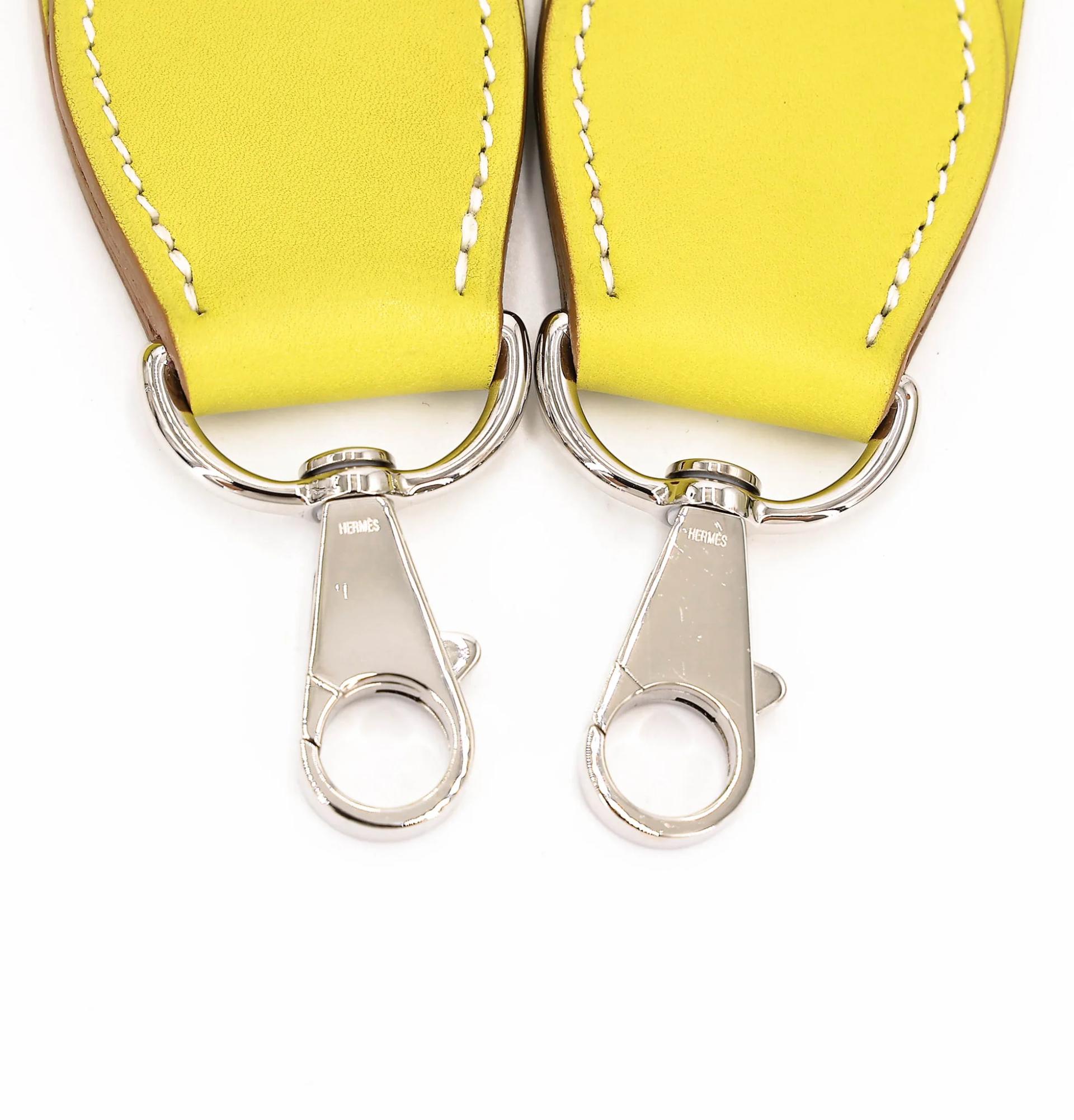 Excellent ( Rank SA ) HERMÈS Kelly Lakis 32 Lime (9R) Swift Palladium hardware Square O (2011) - 34