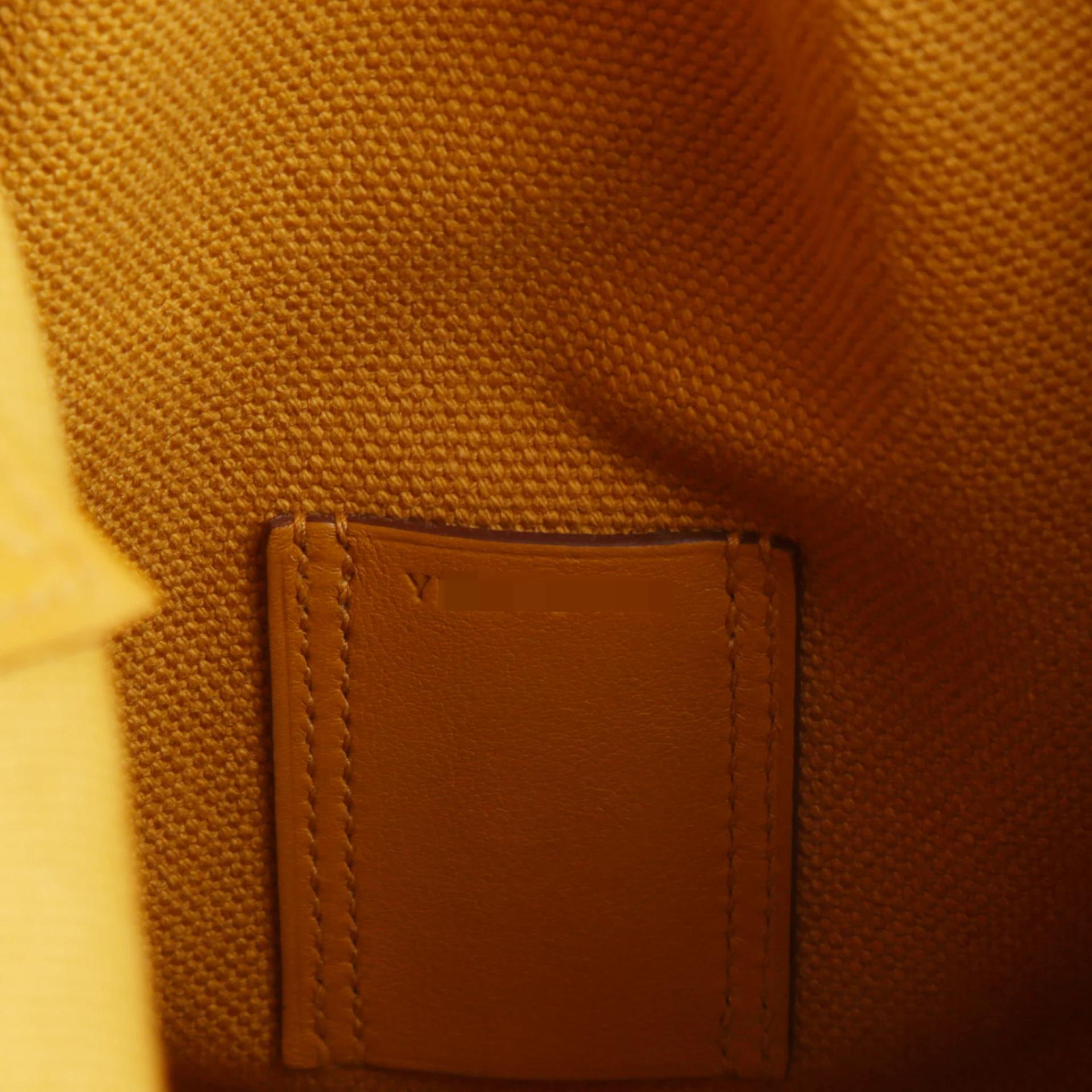 ランク A HERMÈS エルメス 限定品 バーキン35 カーゴ セサミ (2S) スイフト トワルアッシュ シルバー金具 Y刻印 (2020) - 13