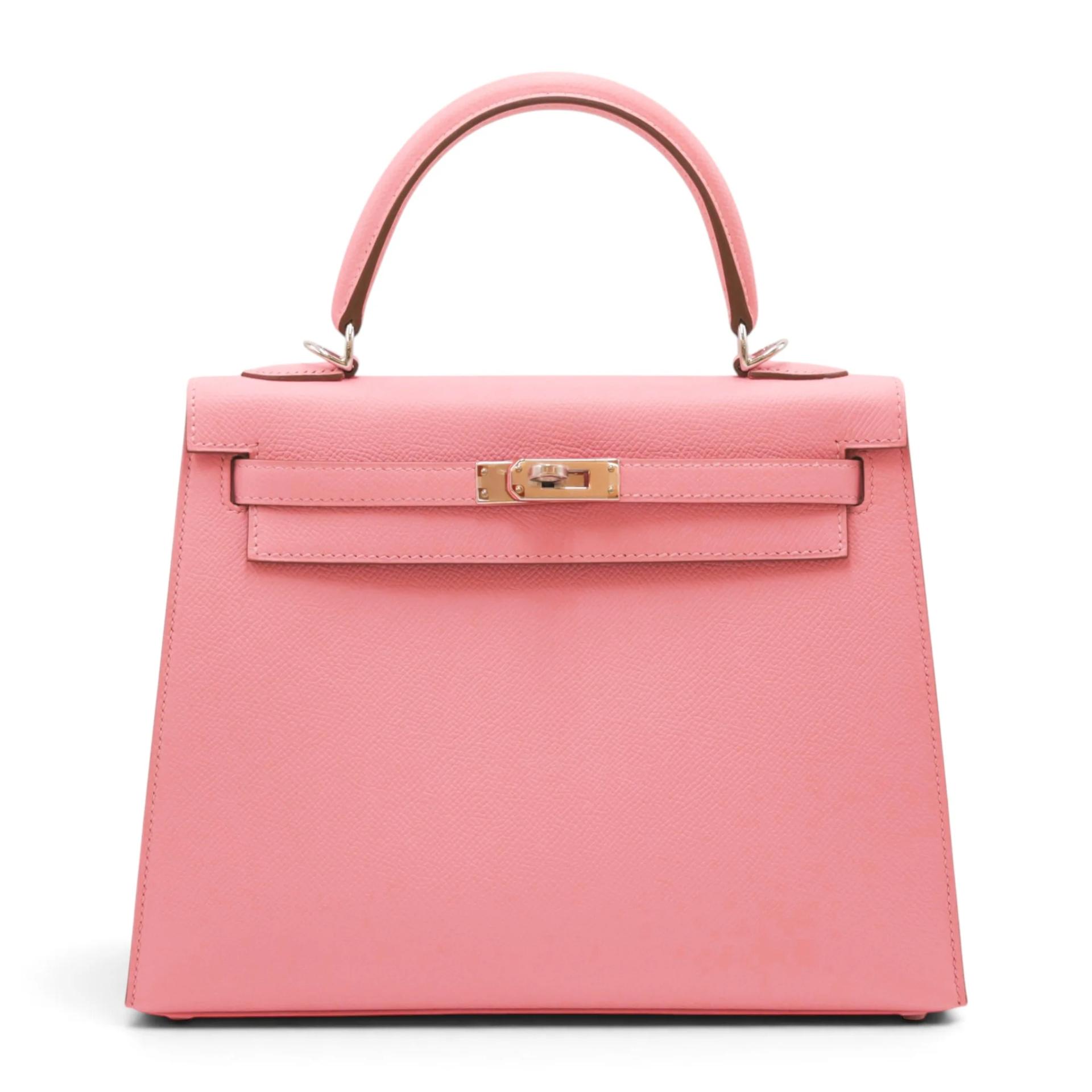 ランク SA HERMÈS エルメス ケリー25 セリエ ローズコンフェッティ (1Q) エプソン シルバー金具 X刻印 (2016) - 1