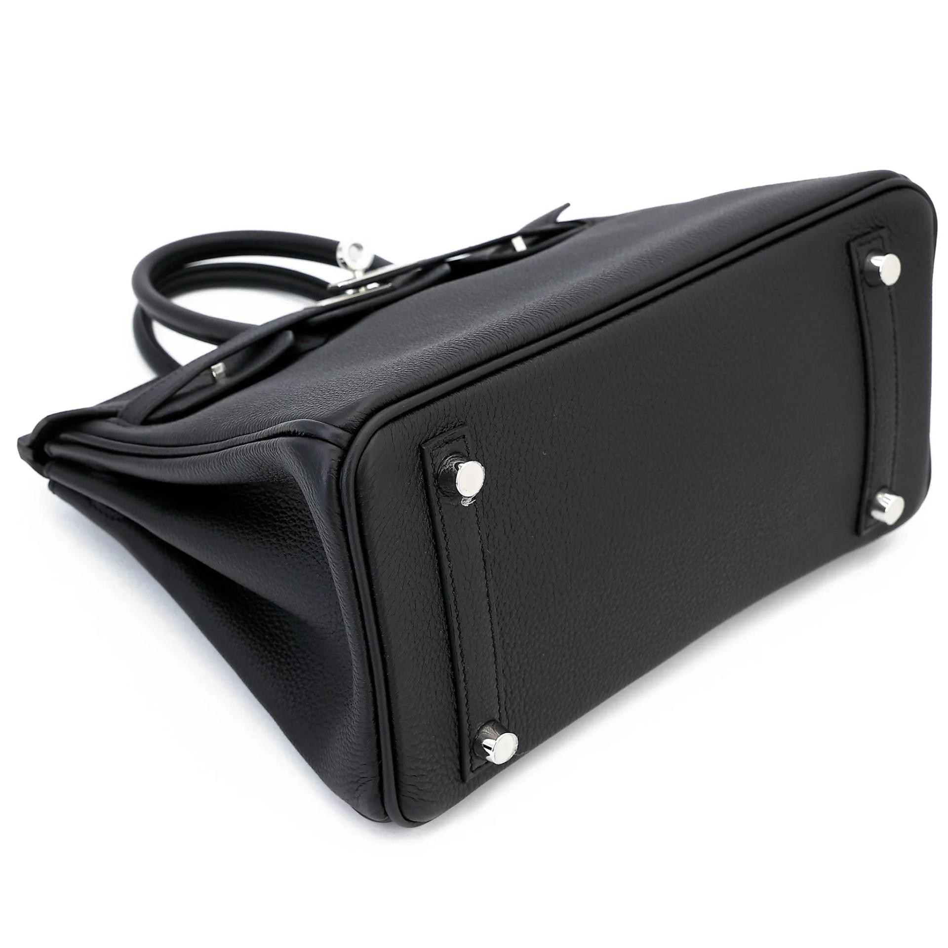 Brand New ( Rank N ) HERMÈS Birkin 25 Noir (89) Togo Palladium hardware G (2026) - 4