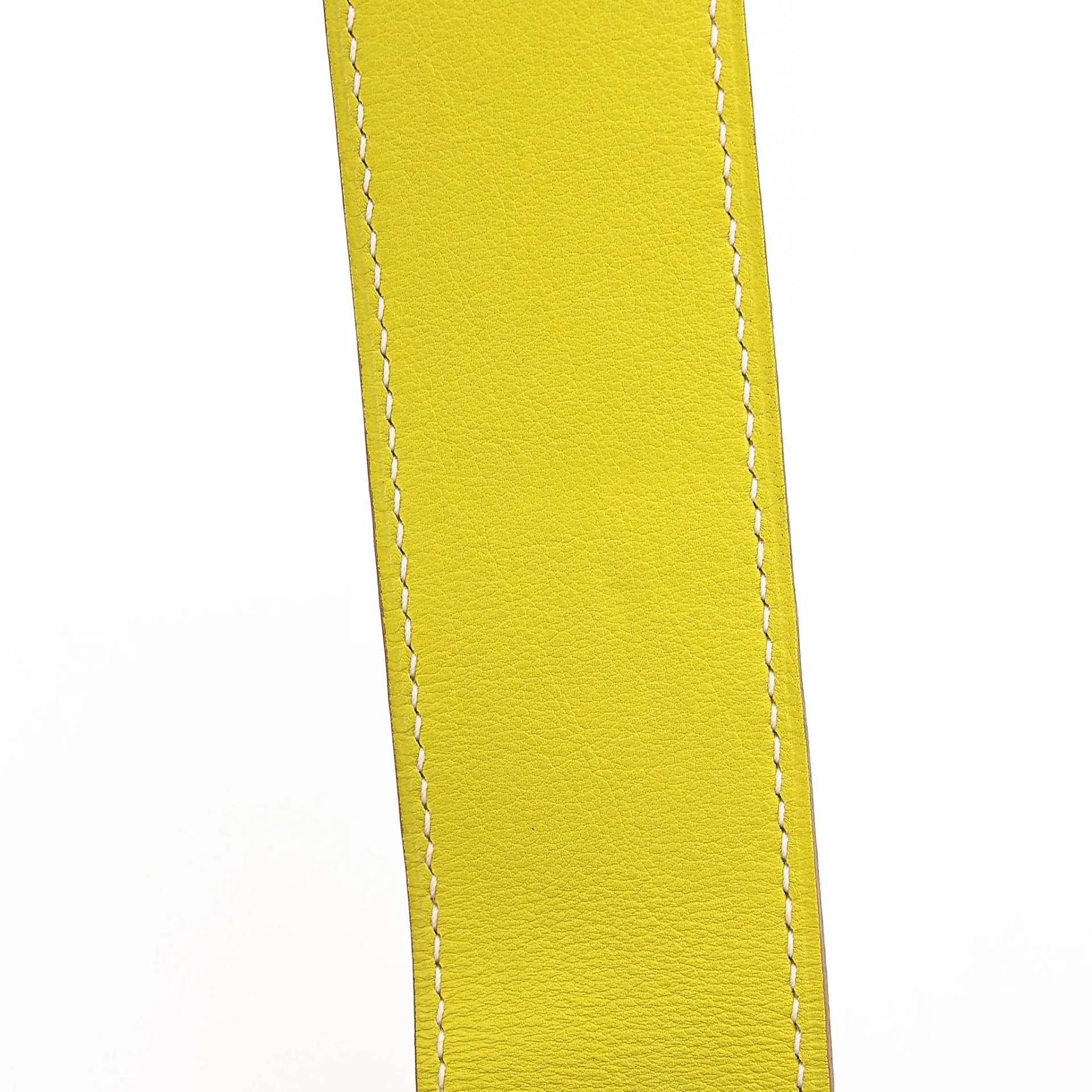 Excellent ( Rank SA ) HERMÈS Kelly Lakis 32 Lime (9R) Swift Palladium hardware Square O (2011) - 33