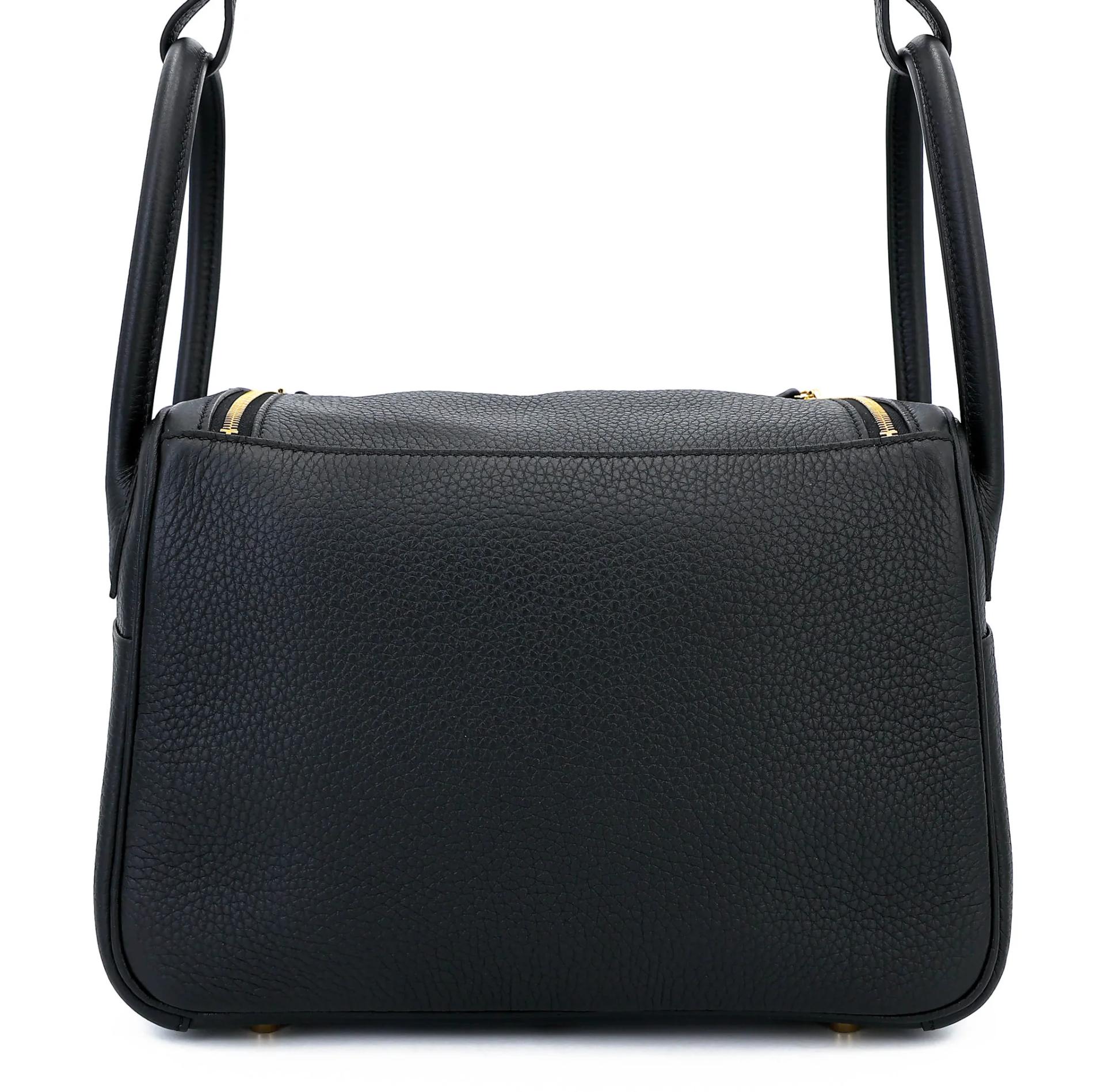 Brand New ( Rank N ) HERMÈS Lindy 26 Noir (89) Clemence Gold hardware G (2026) - 2