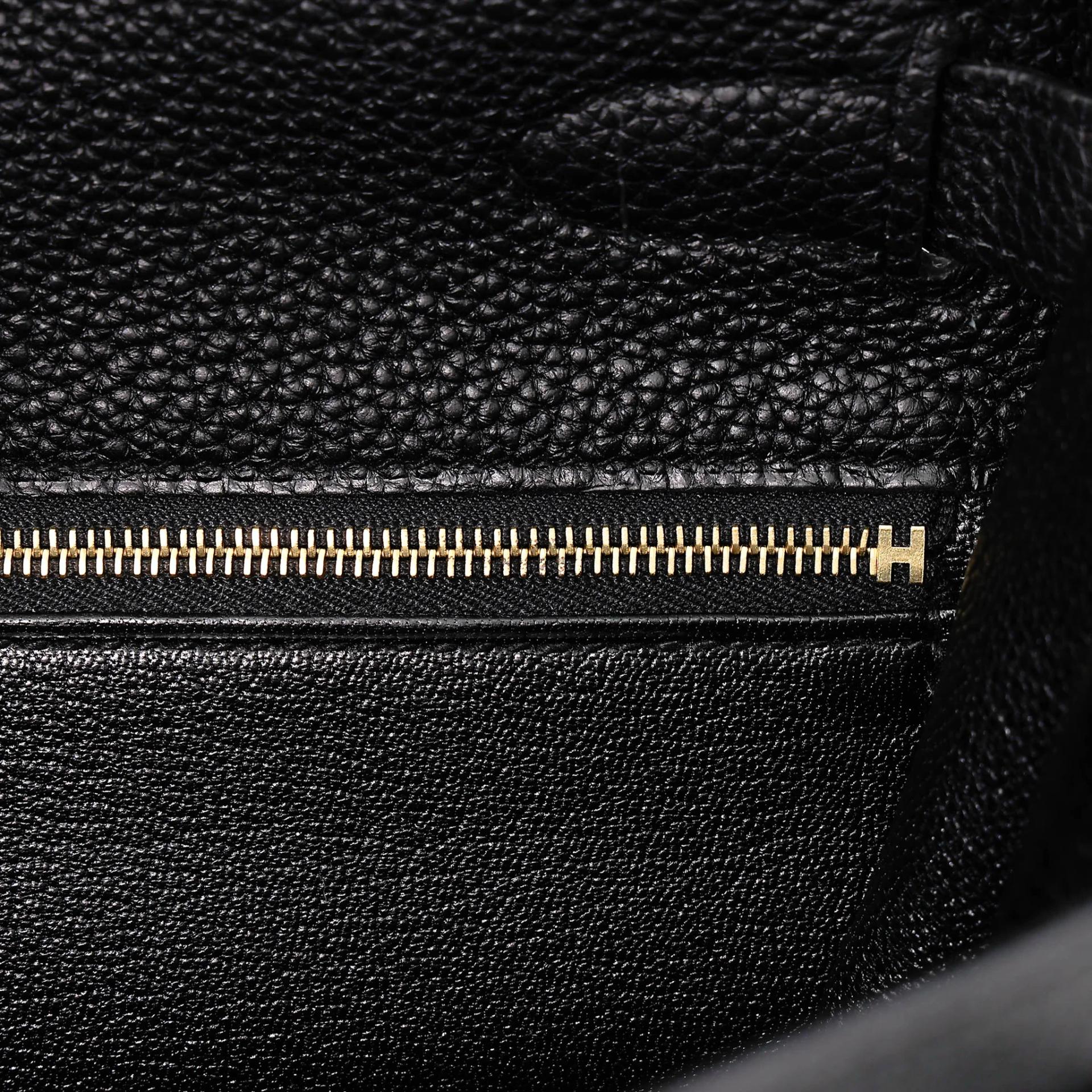 Unused ( Rank NS ) HERMÈS Kelly 32 Noir (89) Togo Gold hardware A (2017) - 20