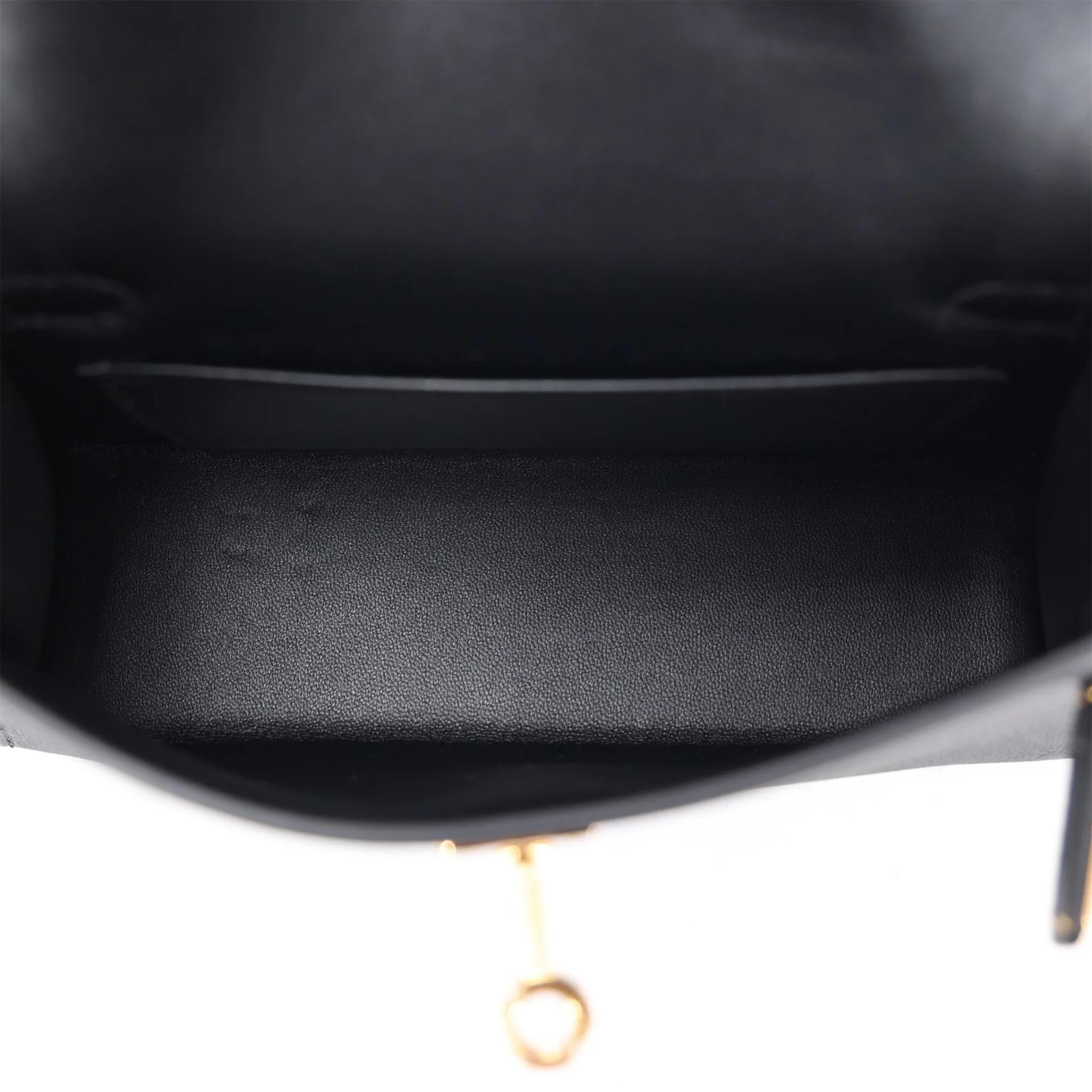 全新 HERMÈS 爱马仕 Mini Kelly 二代 89 黑色 Noir (Black) Epsom牛皮 金扣 G刻 2026年 - 11