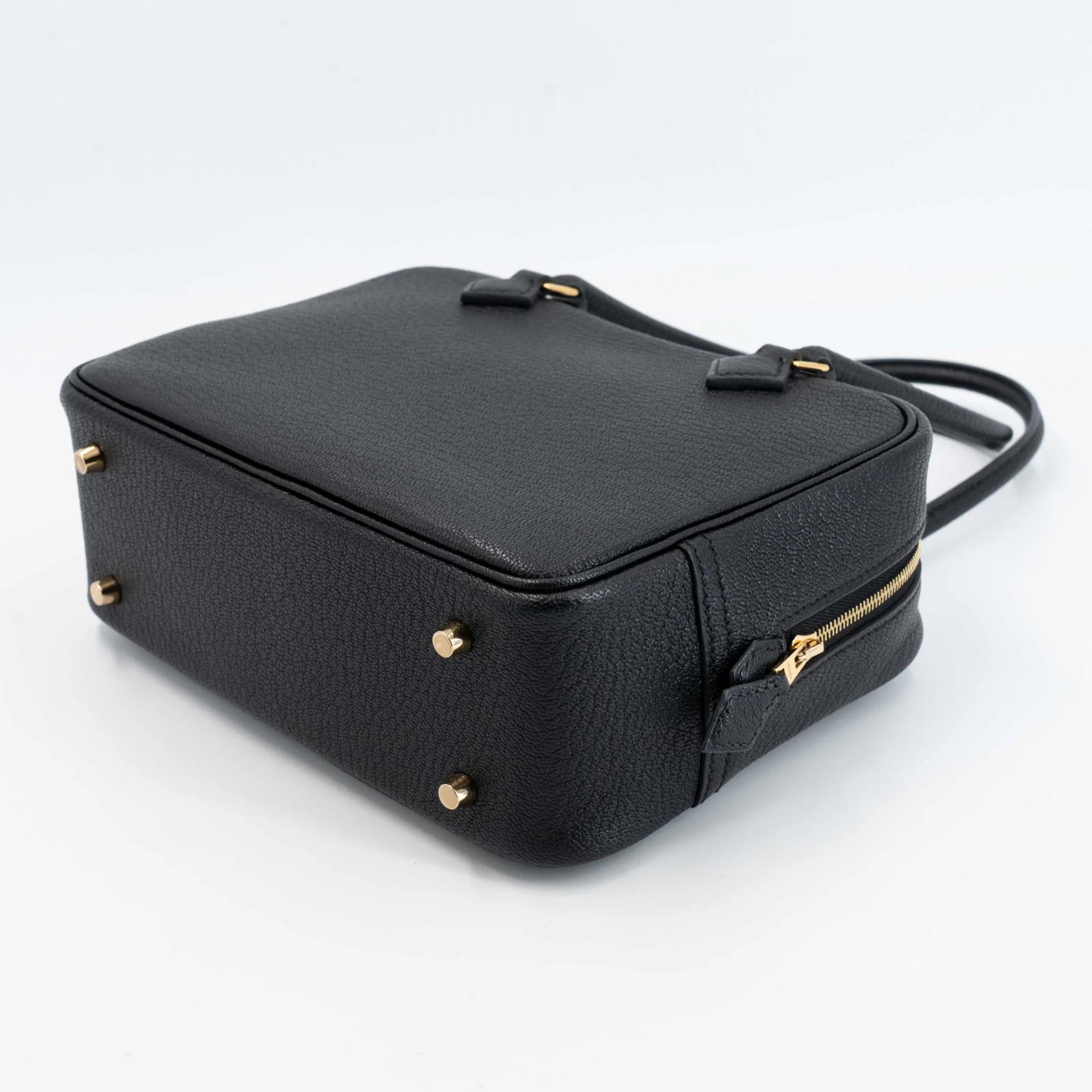 ランク SA HERMÈS エルメス プリュムミニ ブラック (89) シェーブル ゴールド金具 K刻印 (2025) - 6