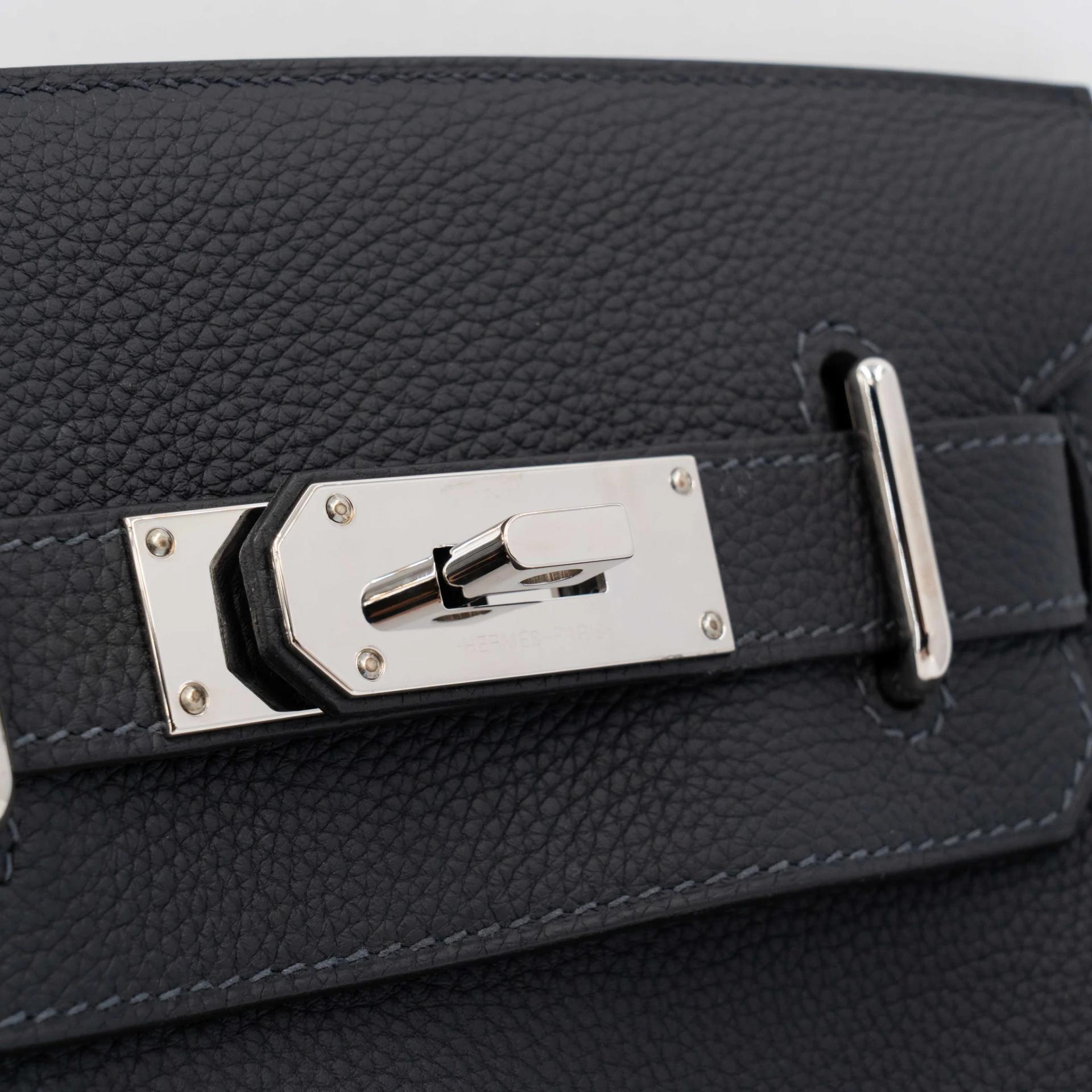 ランク SA HERMÈS エルメス アッカドPM キャバン (3Y) トゴ シルバー金具 B刻印 (2023) - 15