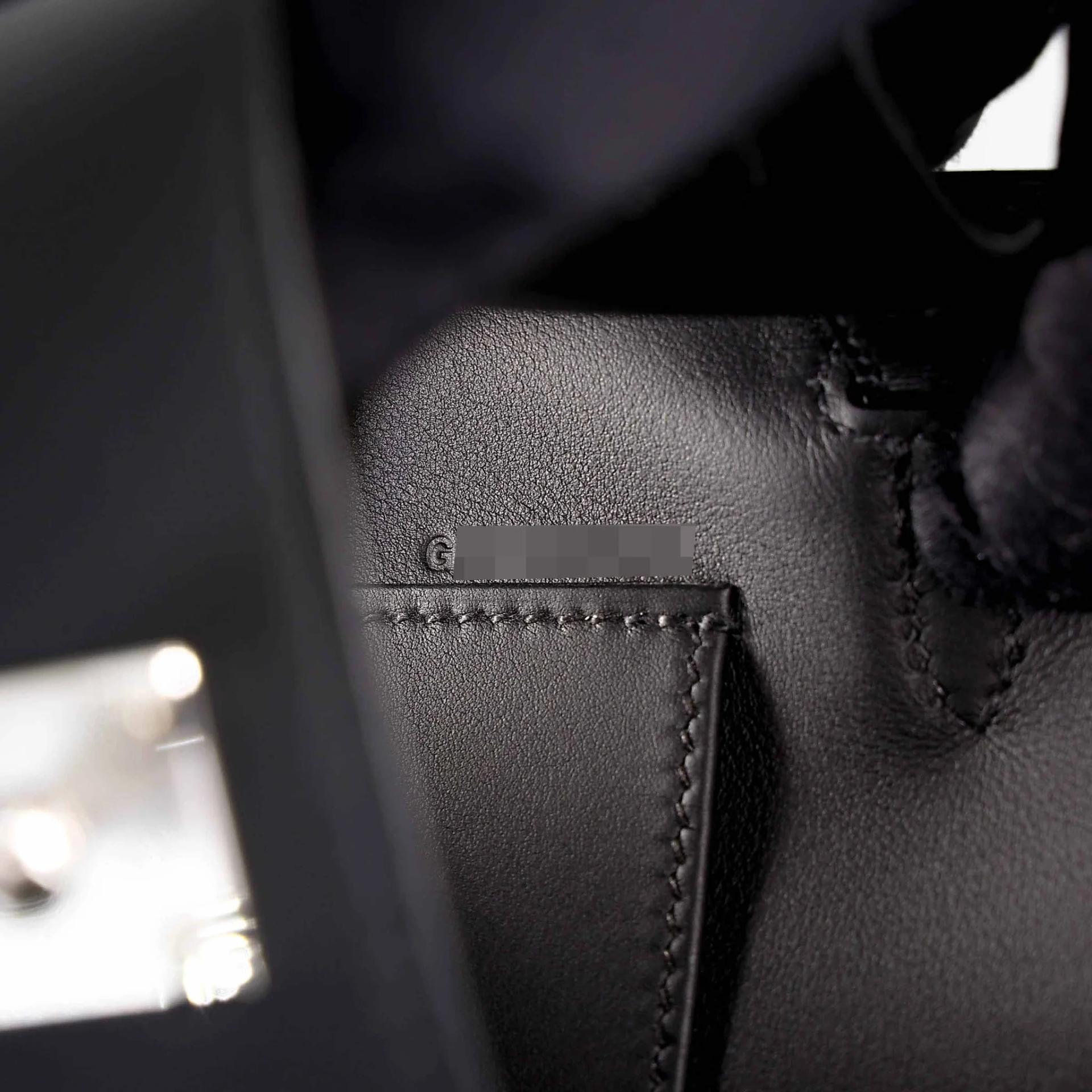 Brand New ( Rank N ) HERMÈS Kelly Pochette Noir (89) Swift Palladium hardware G (2026) - 15