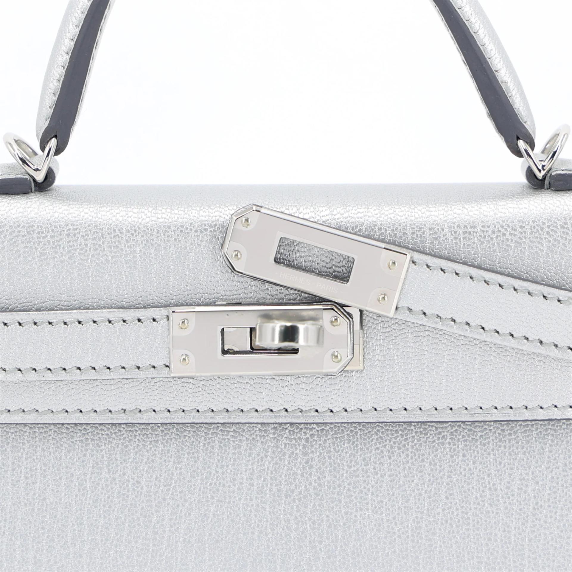 Brand New ( Rank N ) HERMÈS Mini Kelly II Argent (05) Chamkila Palladium hardware K (2025) - 8
