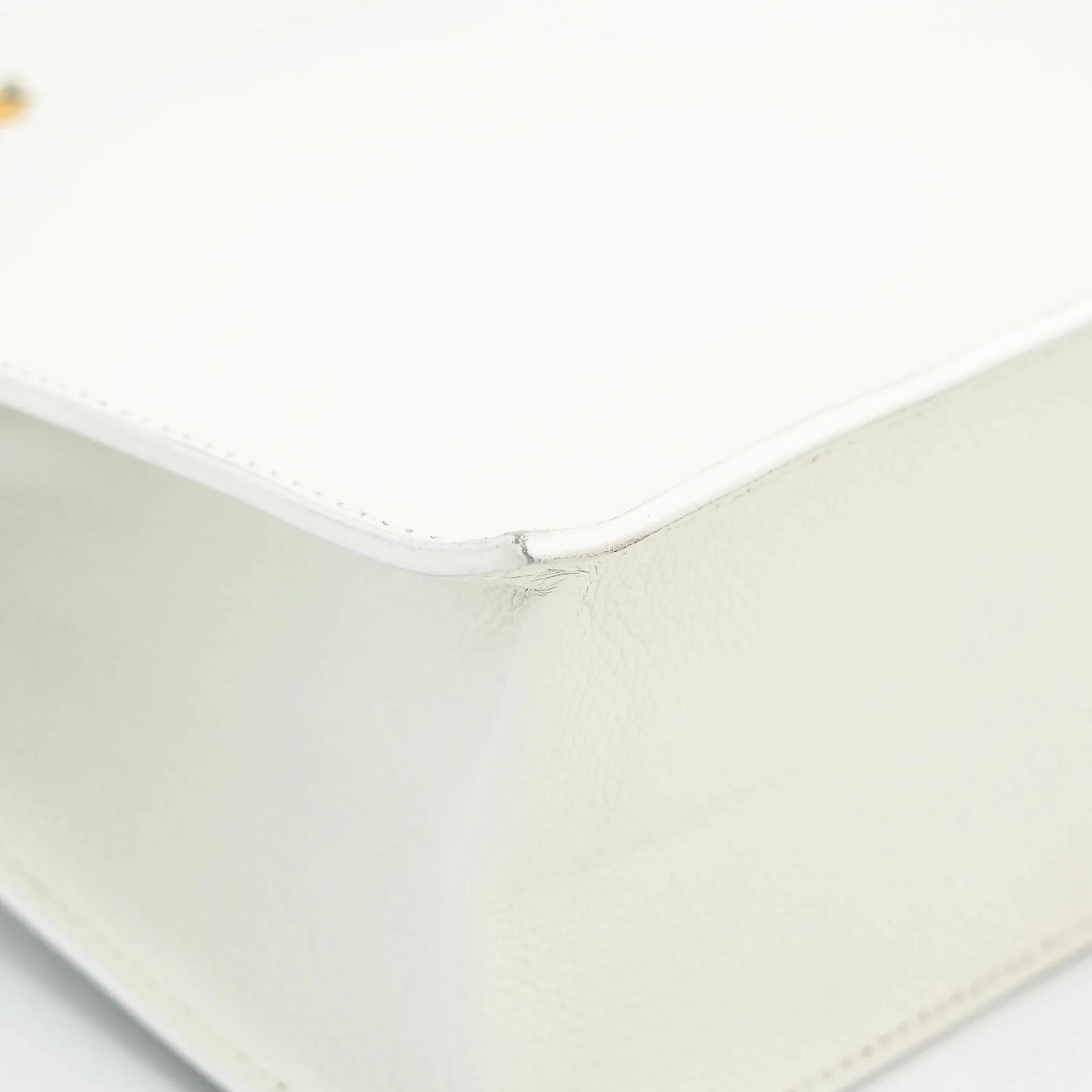 Excellent ( Rank SA ) HERMÈS Kelly Danse New White (0U) Evercolor Gold hardware B (2023) - 10