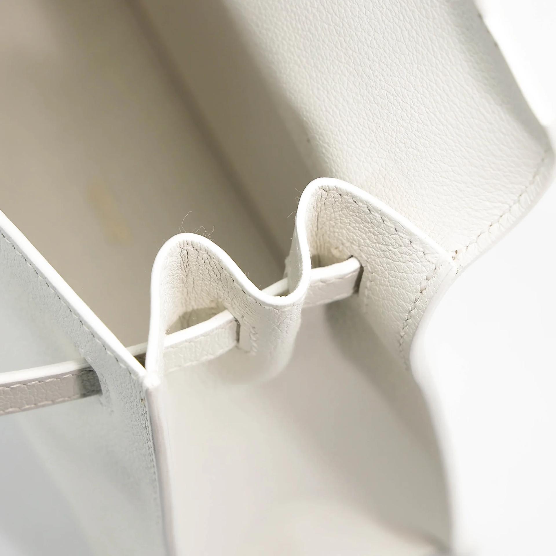 Excellent ( Rank SA ) HERMÈS Kelly Danse New White (0U) Evercolor Gold hardware B (2023) - 24