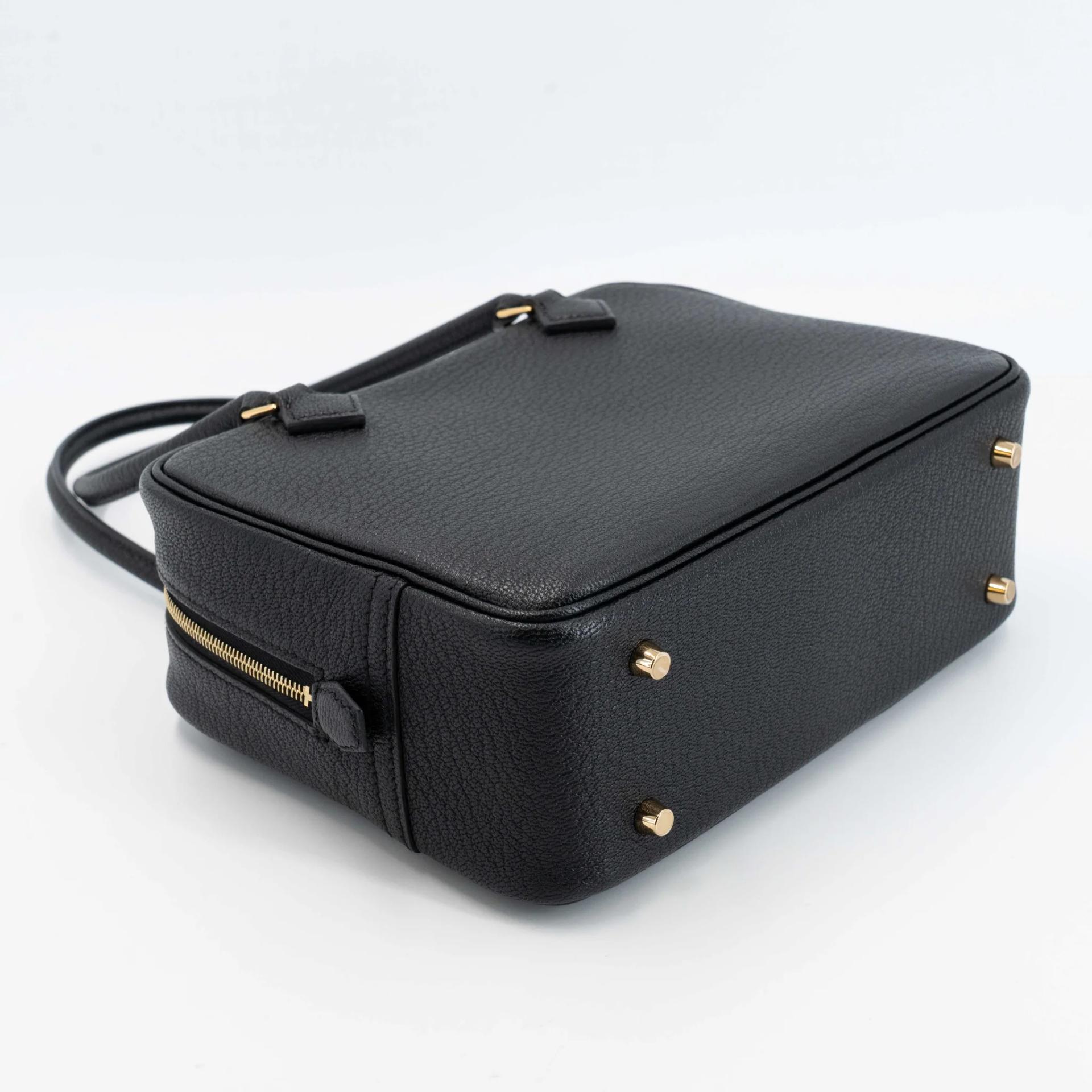 ランク SA HERMÈS エルメス プリュムミニ ブラック (89) シェーブル ゴールド金具 K刻印 (2025) - 7