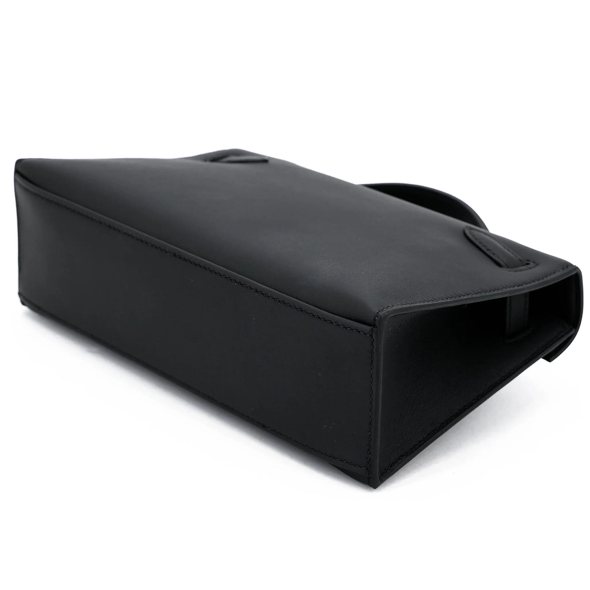 Brand New ( Rank N ) HERMÈS Kelly Pochette Noir (89) Swift Palladium hardware G (2026) - 6