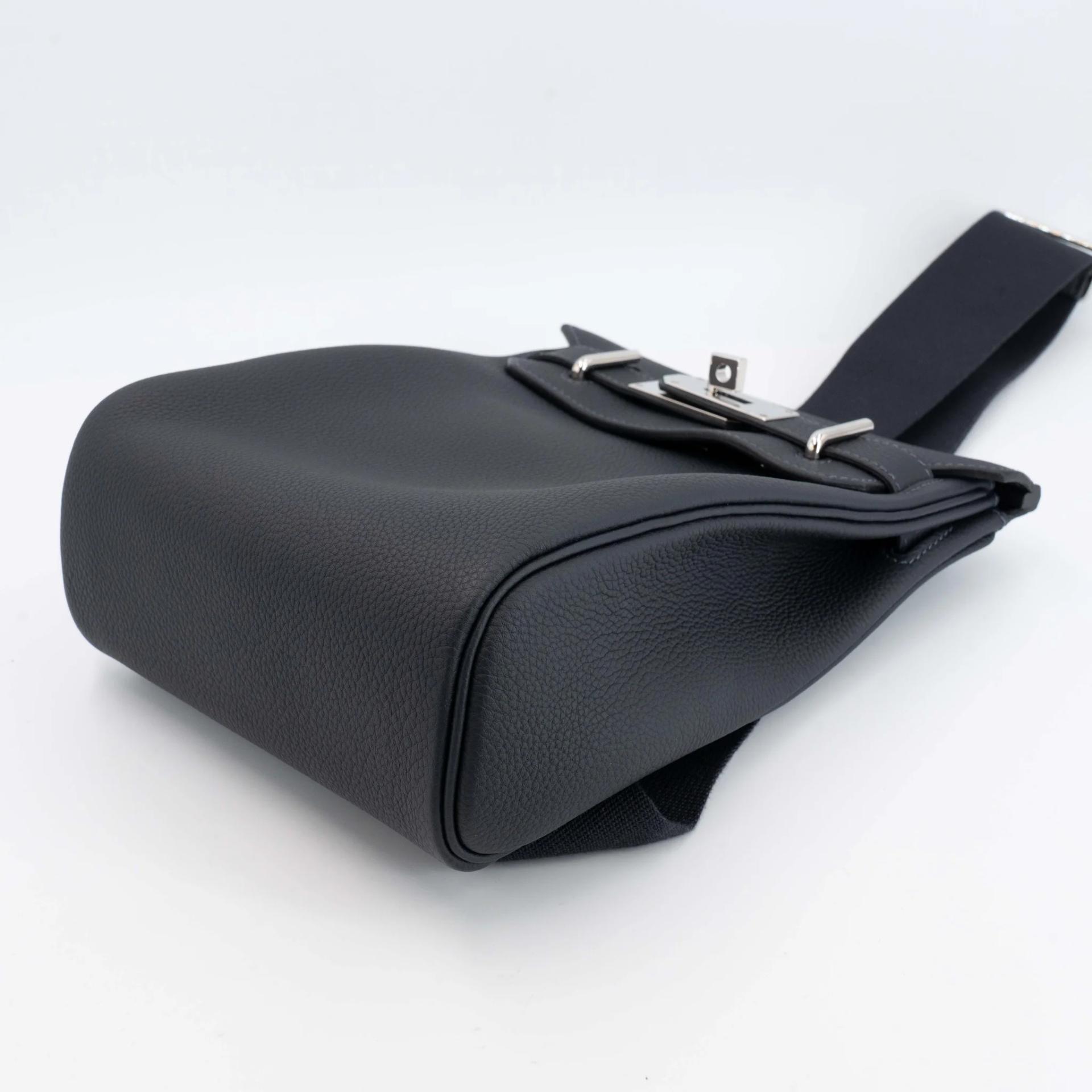 ランク SA HERMÈS エルメス アッカドPM キャバン (3Y) トゴ シルバー金具 B刻印 (2023) - 7