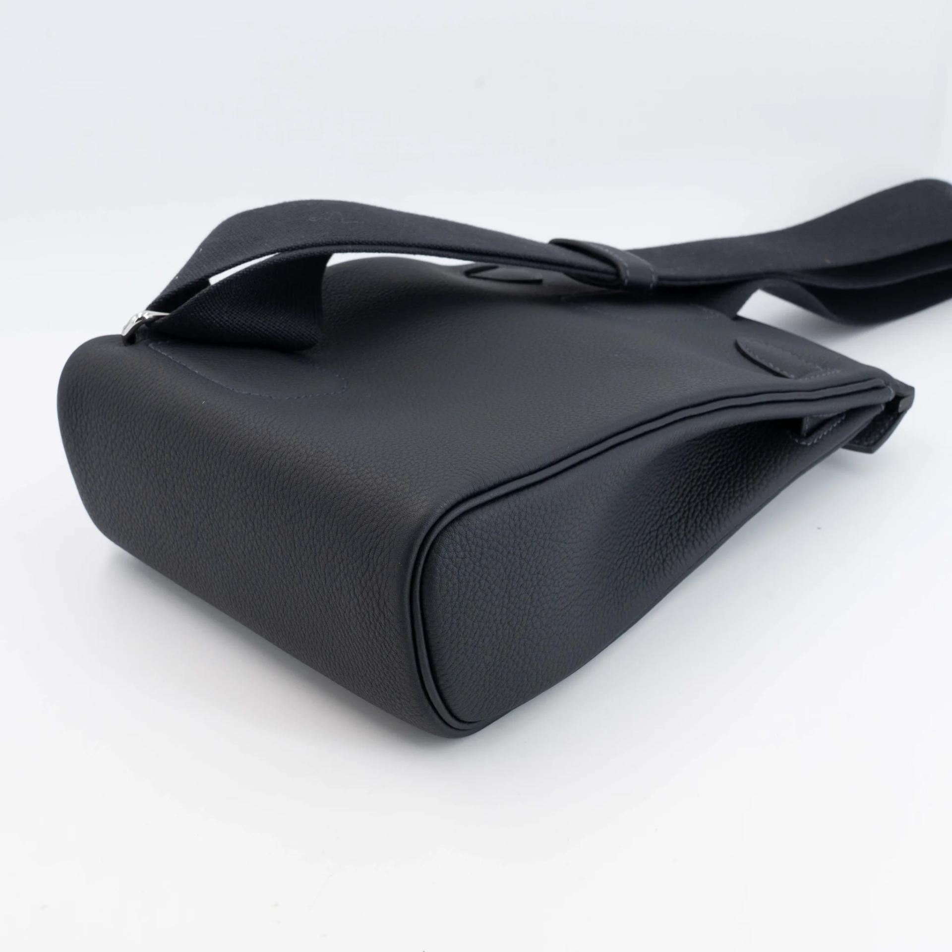 ランク SA HERMÈS エルメス アッカドPM キャバン (3Y) トゴ シルバー金具 B刻印 (2023) - 8
