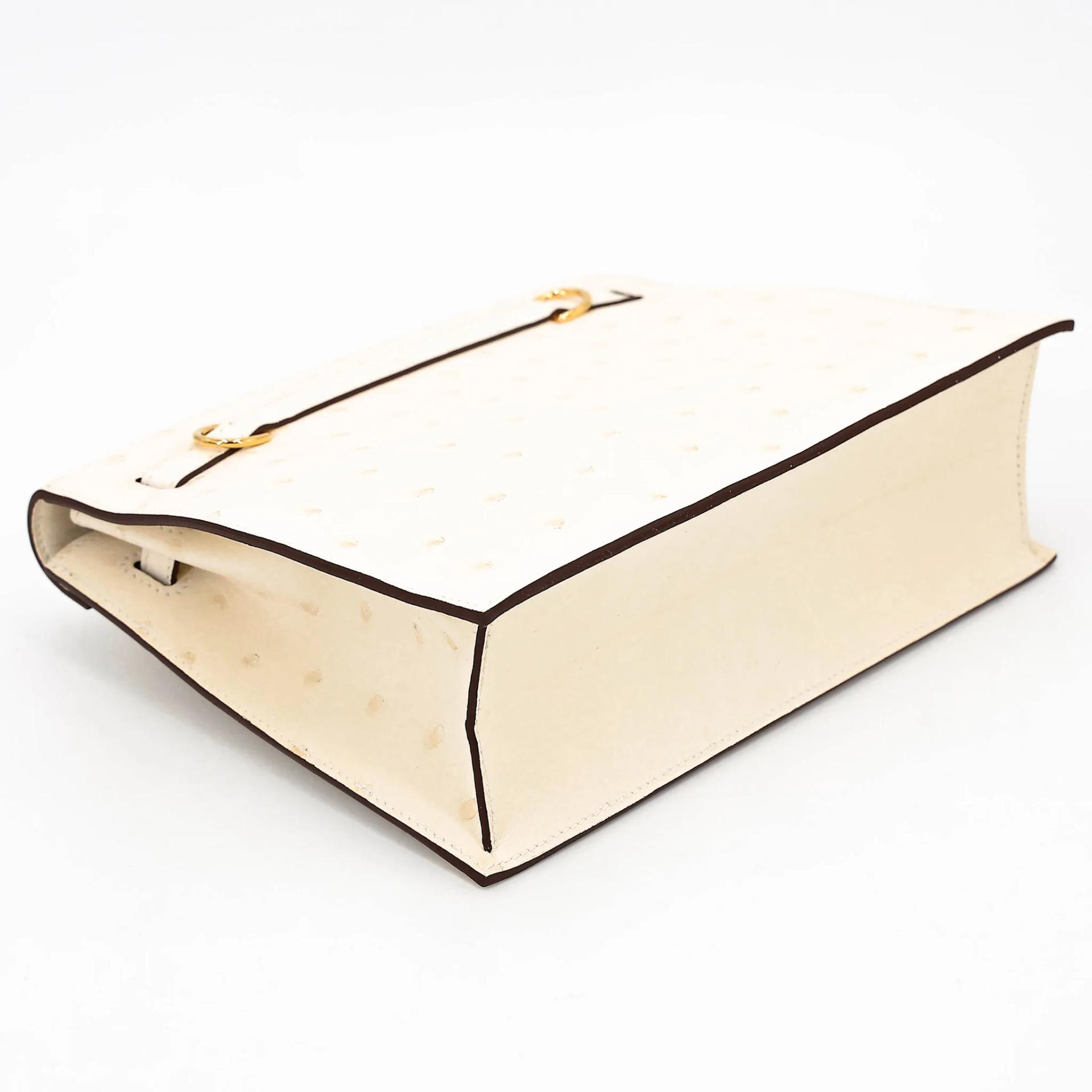 Unused ( Rank NS ) HERMÈS Kelly Danse Nata (I2) Ostrich Gold hardware W (2024) - 6