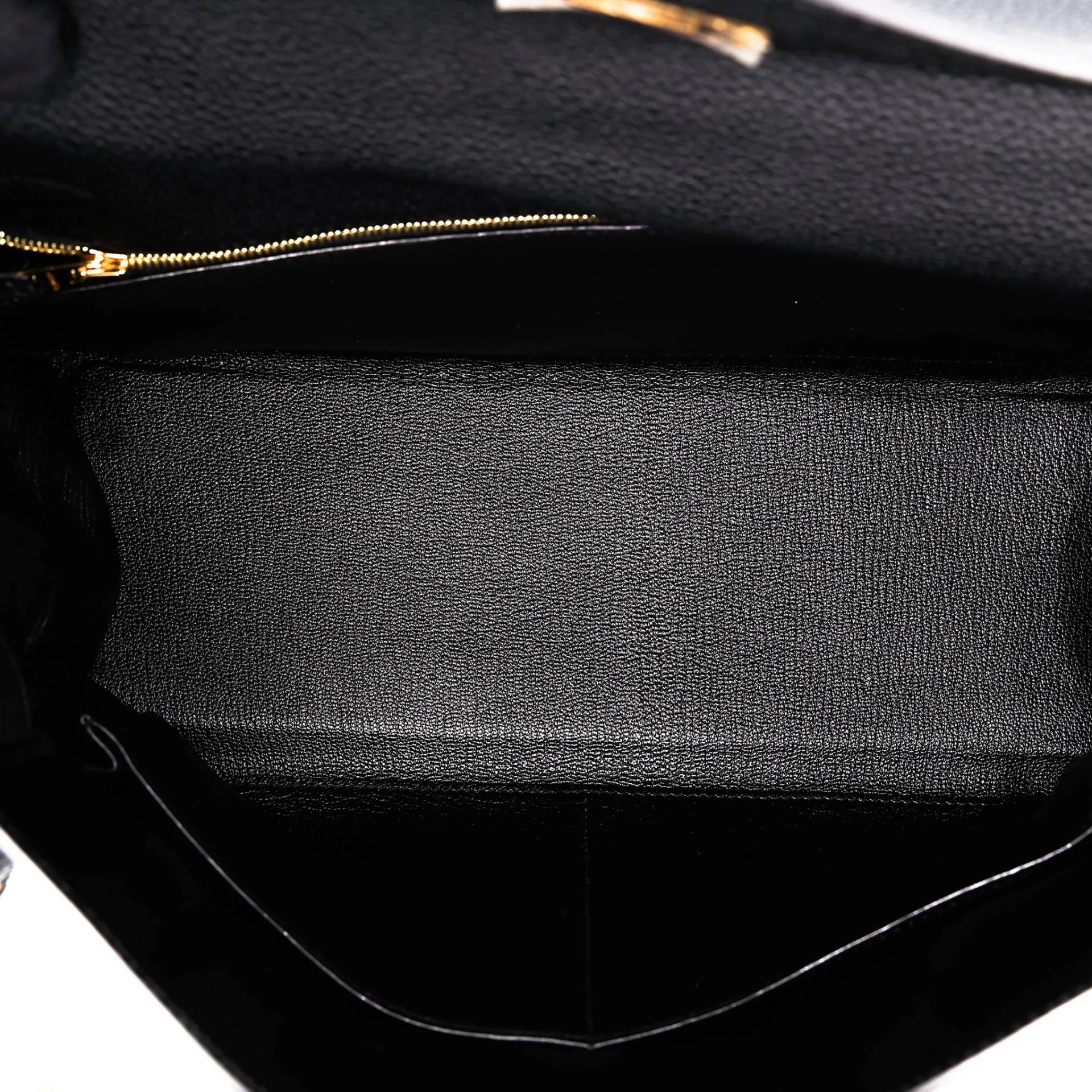 Unused ( Rank NS ) HERMÈS Kelly 32 Noir (89) Togo Gold hardware A (2017) - 26
